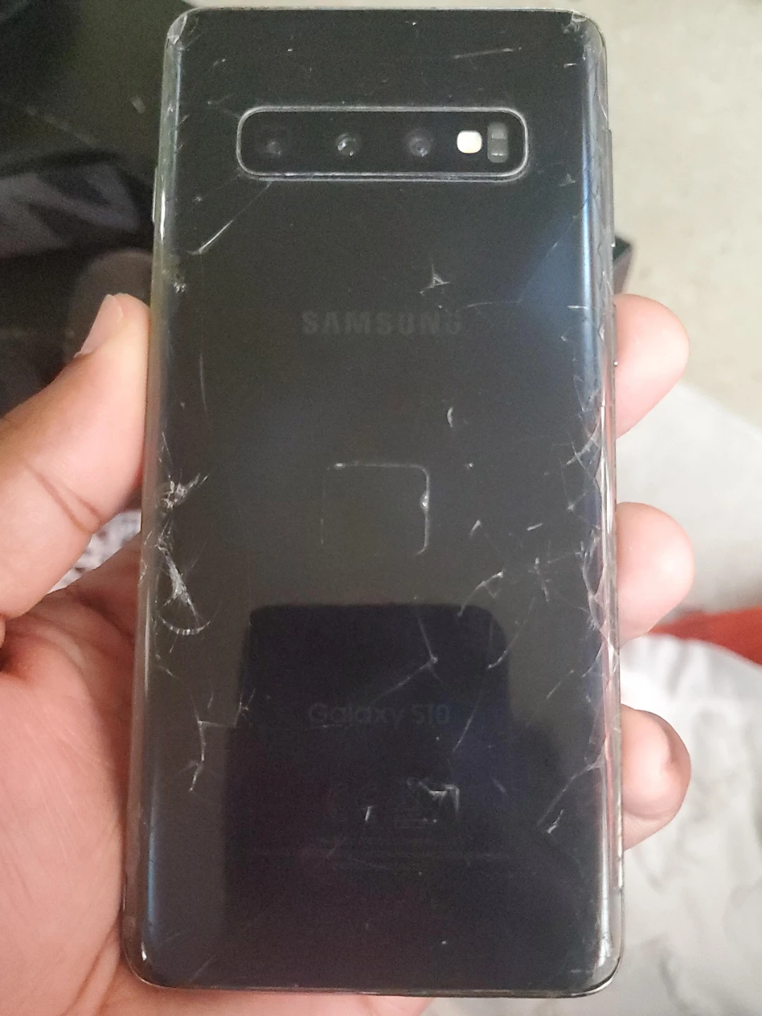 Samsung Galaxy S10 - Black (Damaged Screen) *PARTS ONLY*