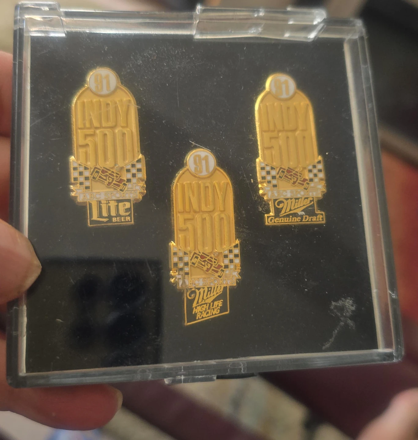 1991 Indy 500 Miller Lite & Genuine Draft Pins