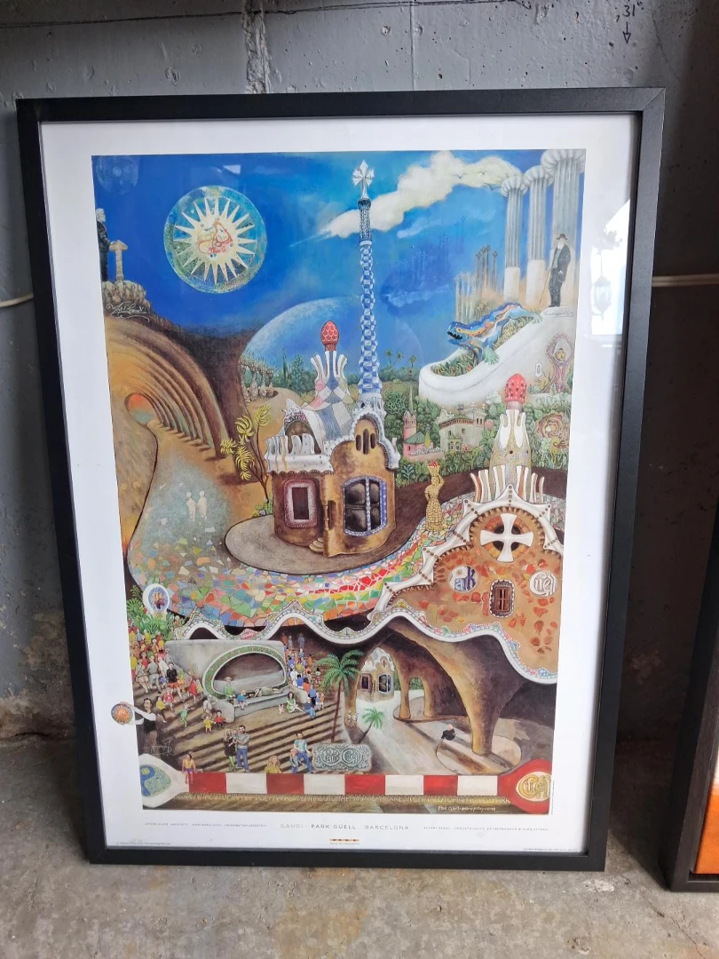 Framed Art Print - Gaudí Park Güell Barcelona