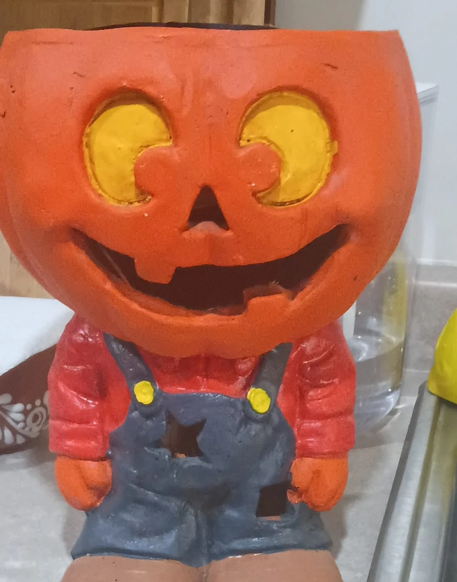 Halloween Pumpkin Planter Pot