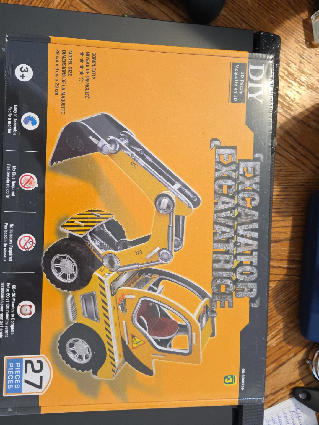 DIY 3D Puzzle Excavator Model