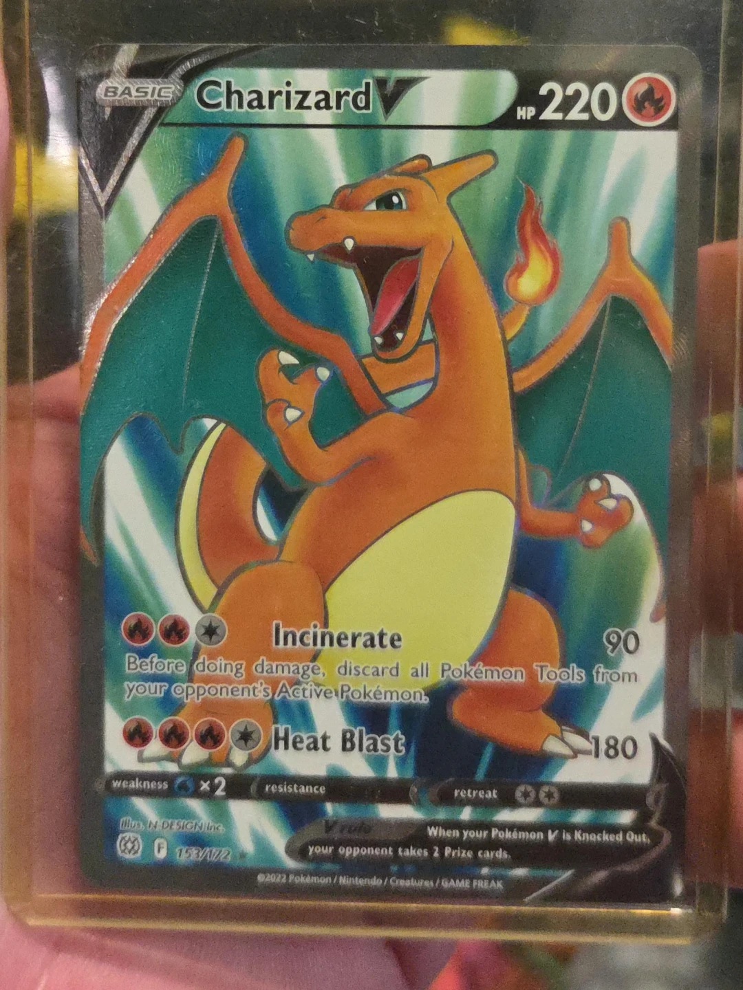 Pokemon Charizard V Trading Card