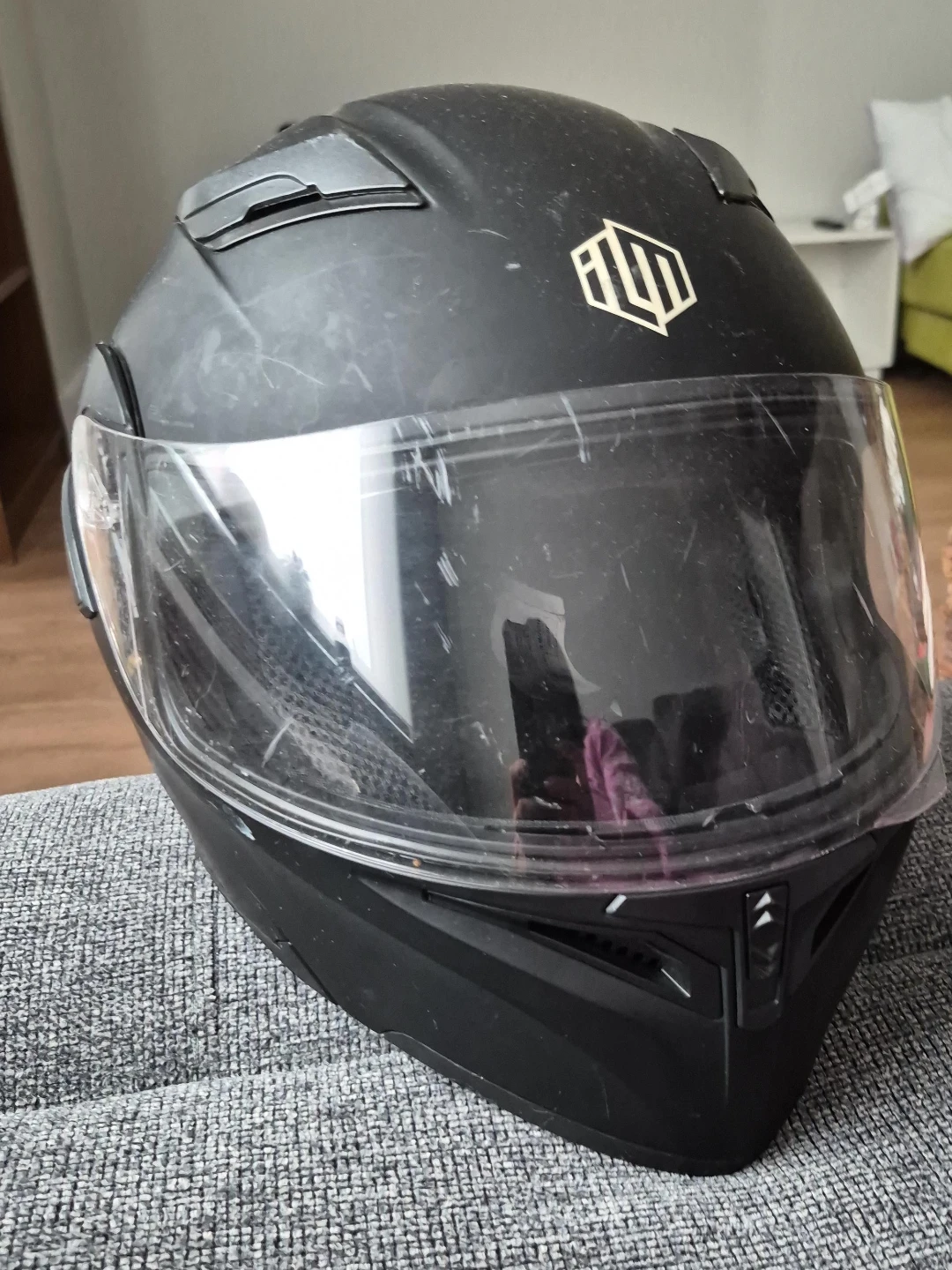 ILM Motorcycle Helmet Black