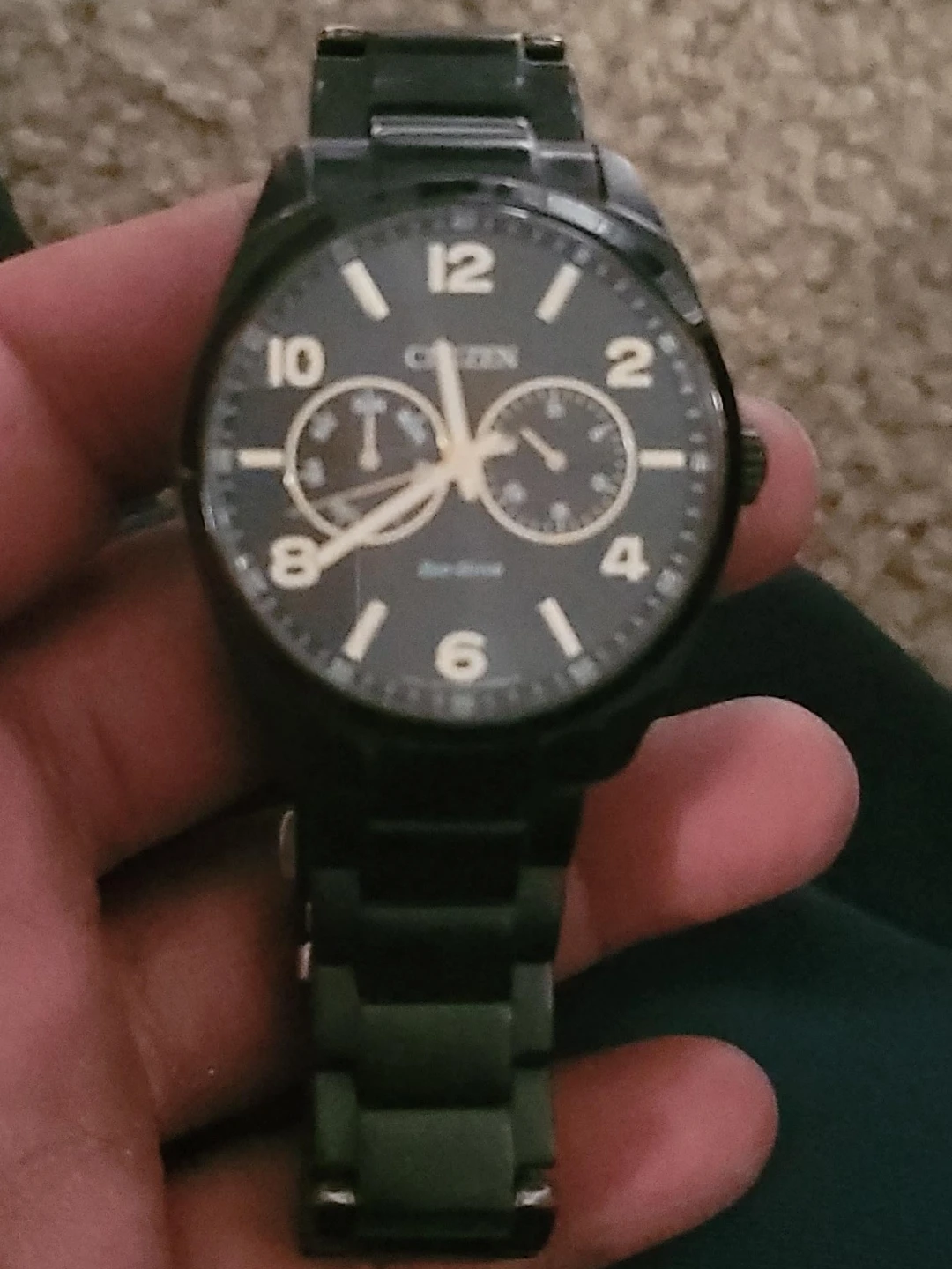Citizen Eco-Drive Black Stainless Steel Watch
