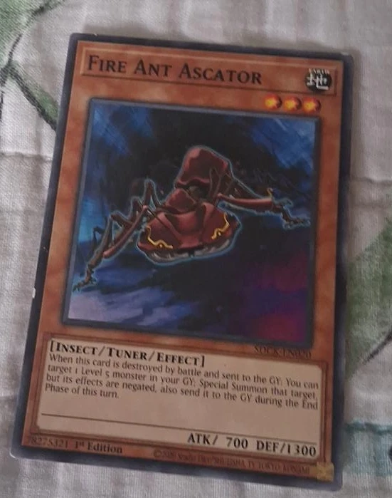 Yu-Gi-Oh! FIRE ANT ASCATOR 1st Edition