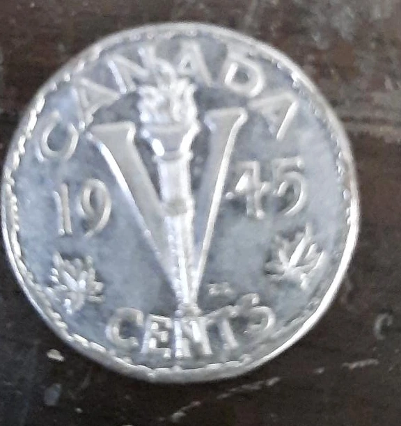1945 Canadian Victory Nickel