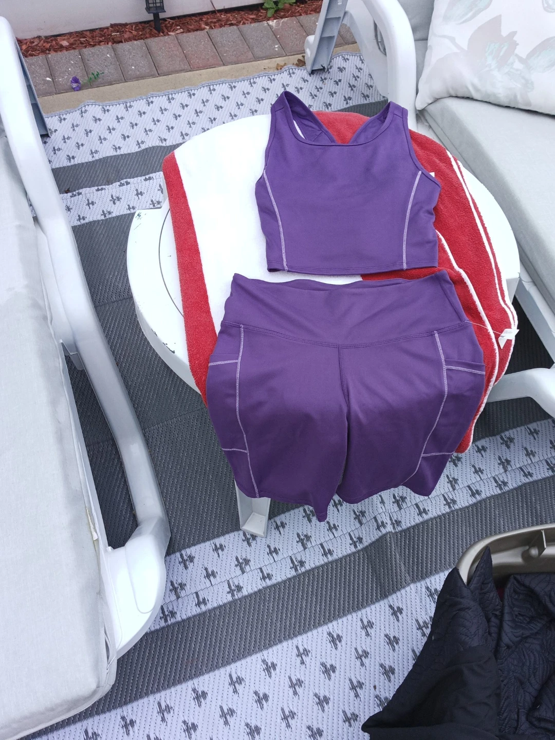 Jessica simpson Purple Workout Set