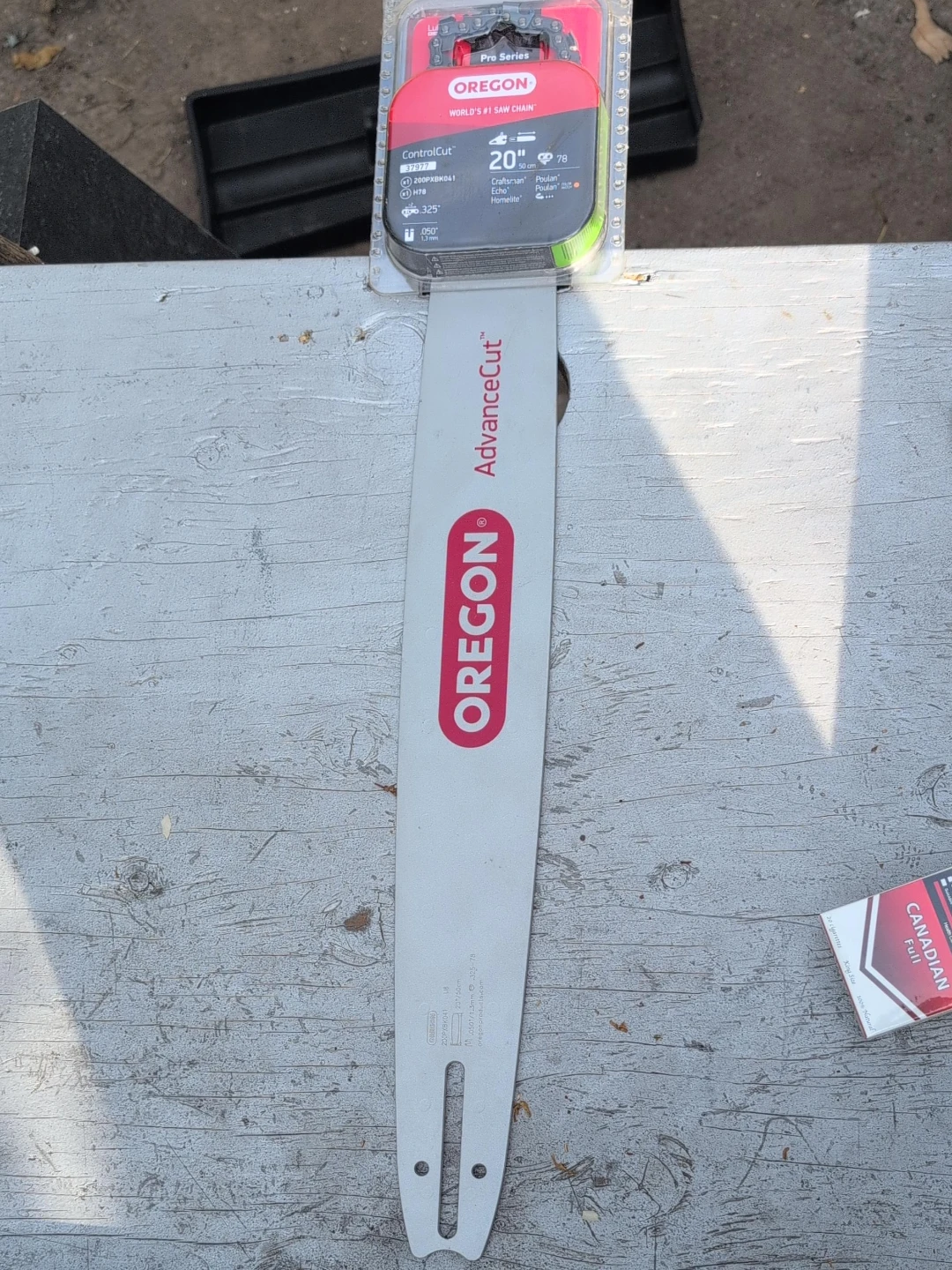 Oregon AdvanceCut 20" Saw Chain and Bar
