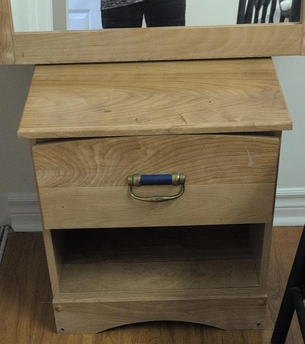 Wooden Nightstand with Drawer two night table $24 each