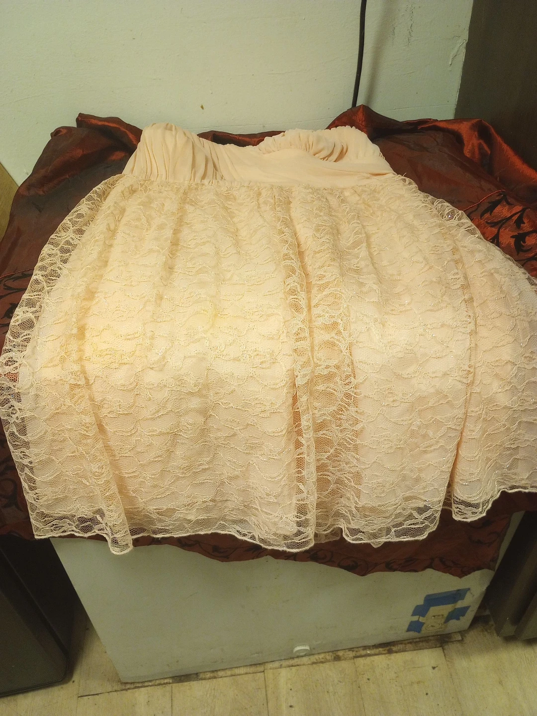 Strapless Lace Dress
