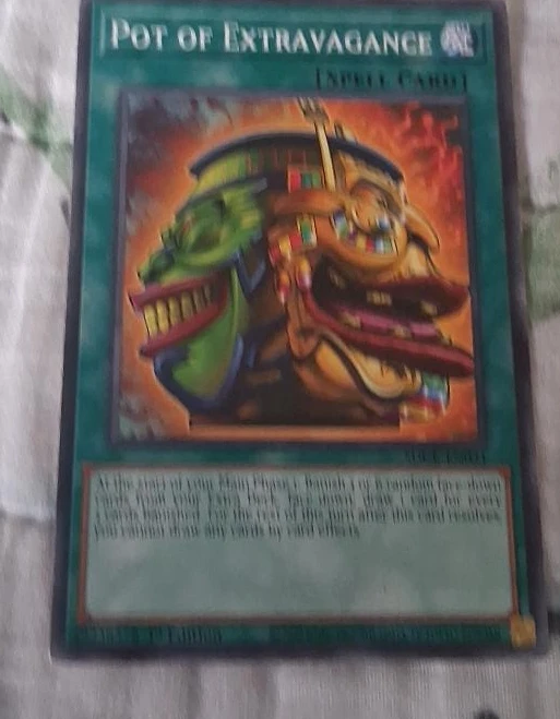 Yu-Gi-Oh! Pot of Extravagance Spell Card