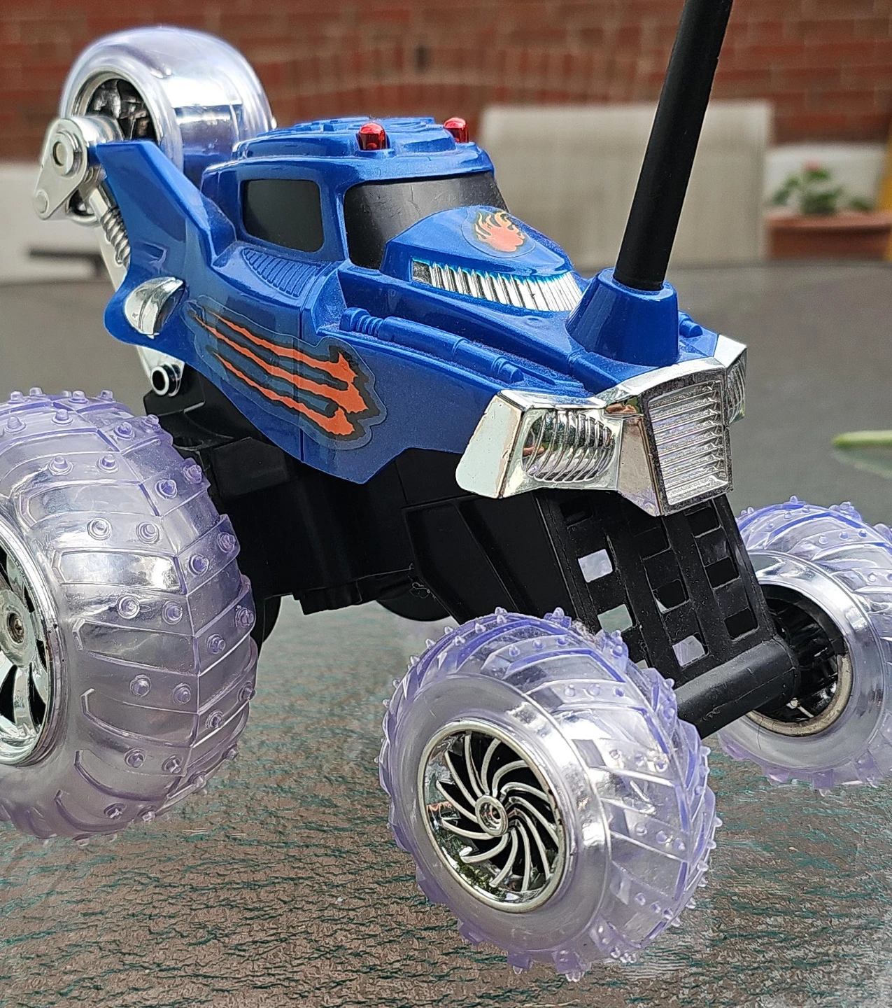 Blue RC Monster Truck Toy