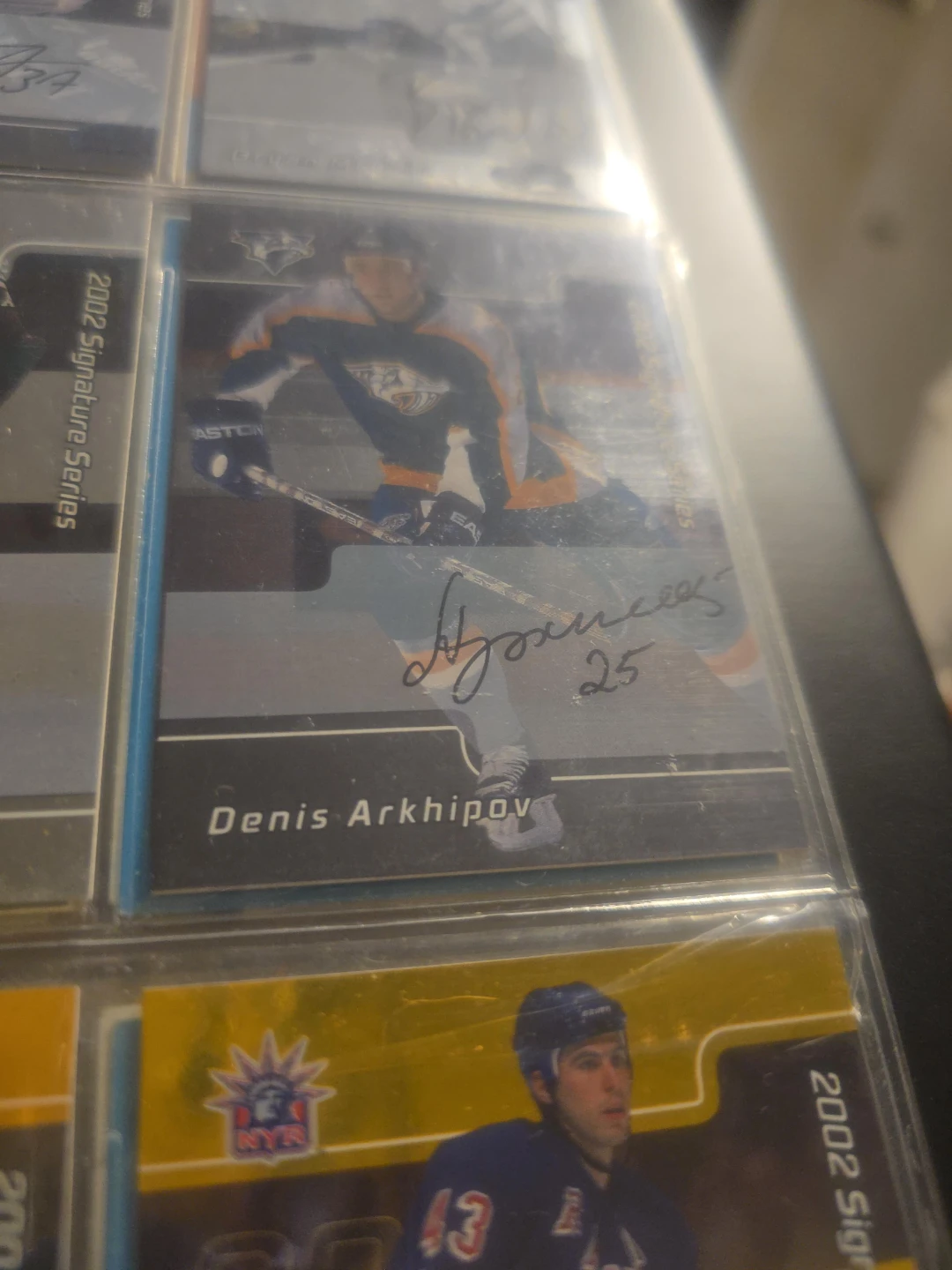 Denis Arkhipov 2002 Signature Series Hockey Card