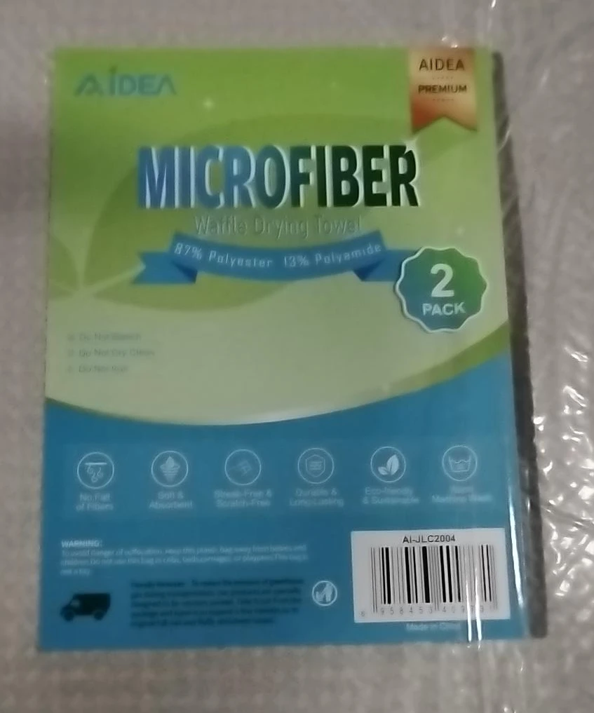 Aidea Microfiber Waffle Drying Towels 2 Pack
