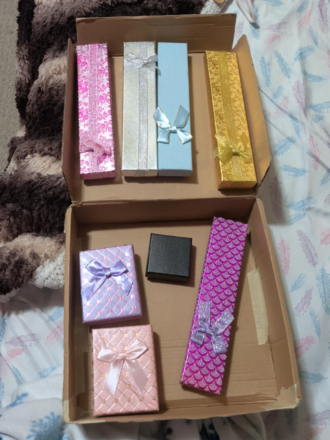 Set of 7 Assorted Decorative Gift Boxes