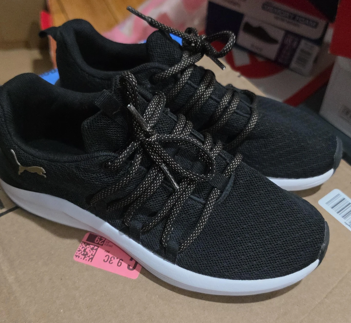 Puma Black Athletic Sneakers.