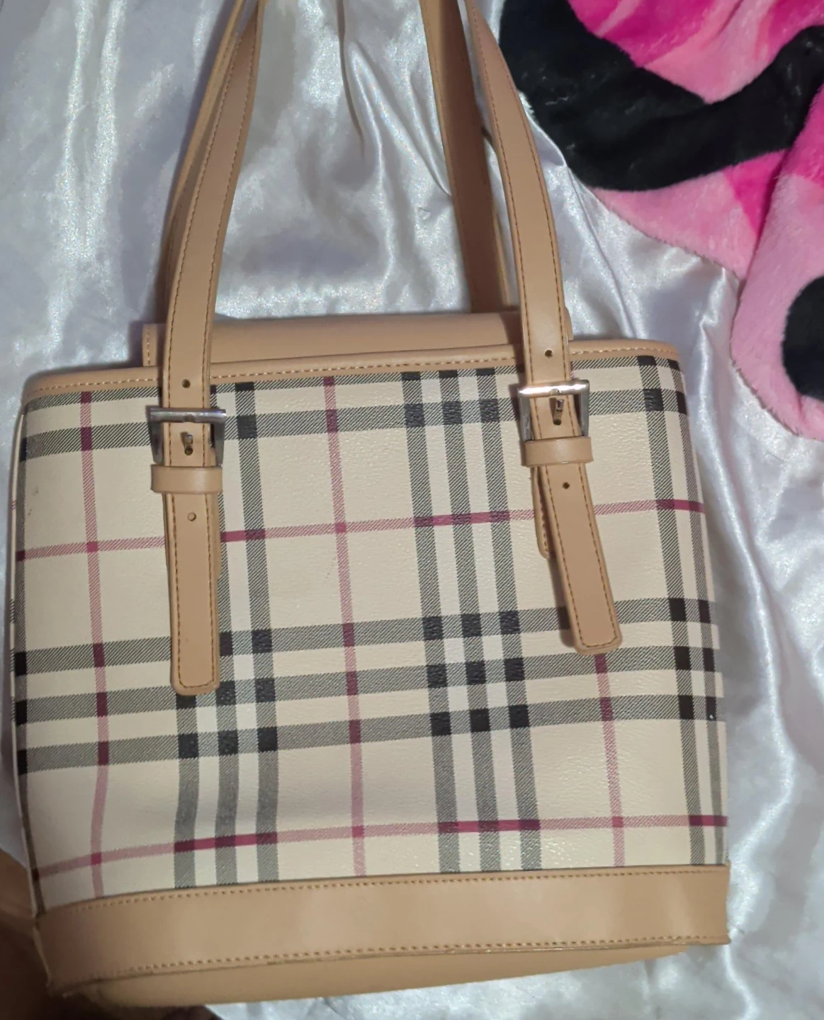 Burberry Check Print Handbag