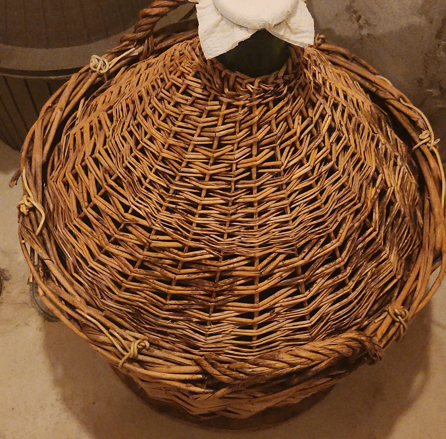 Wicker Demijohn Bottle