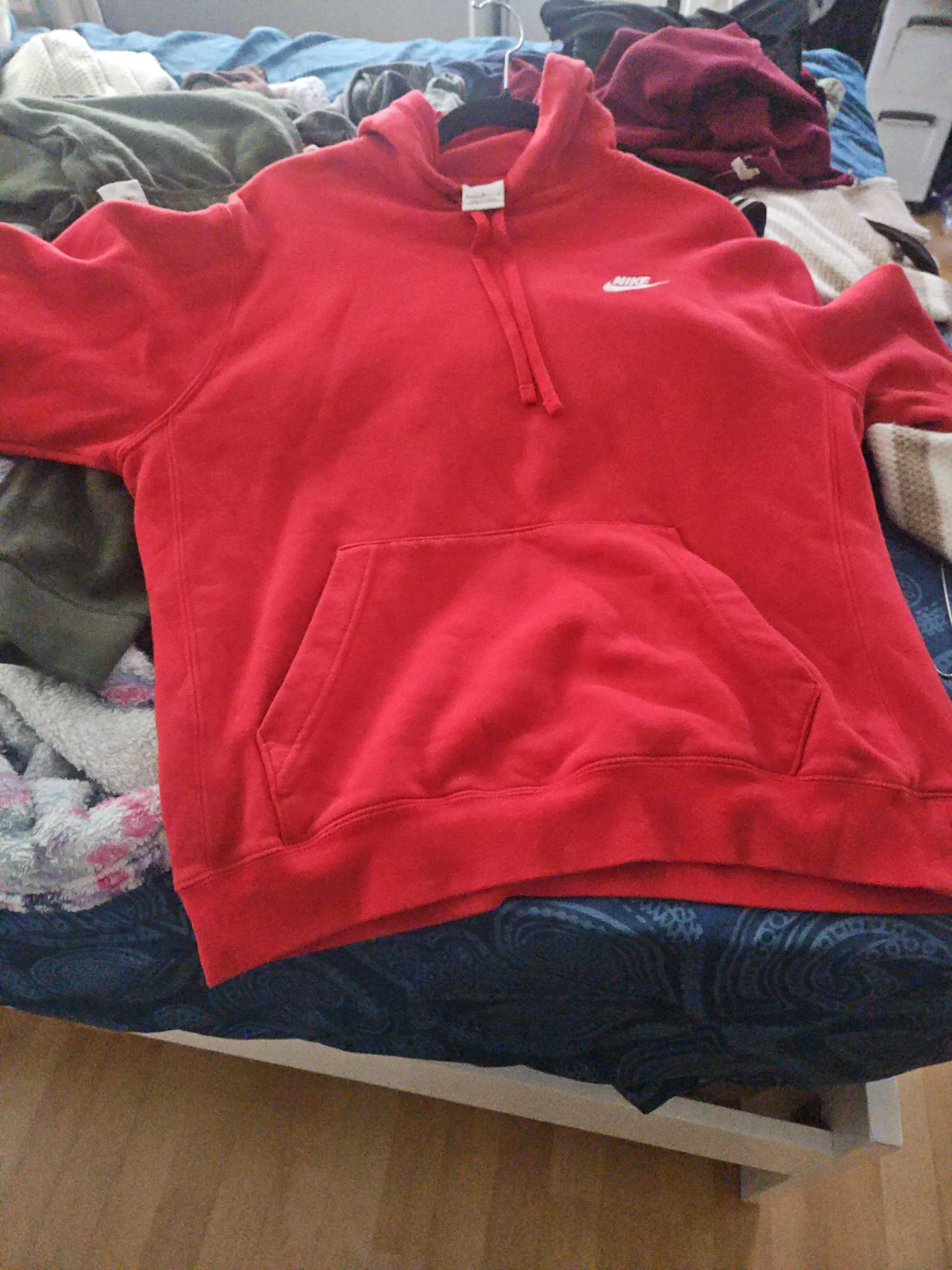 Red Nike Hoodie size M