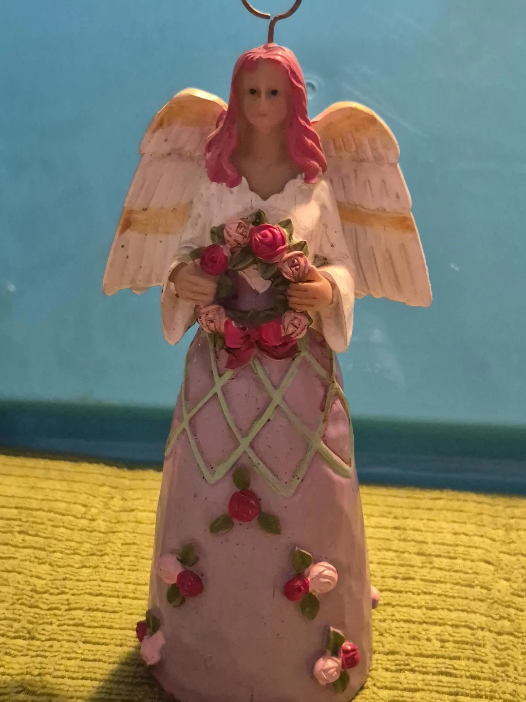Decorative Pink Angel Figurine