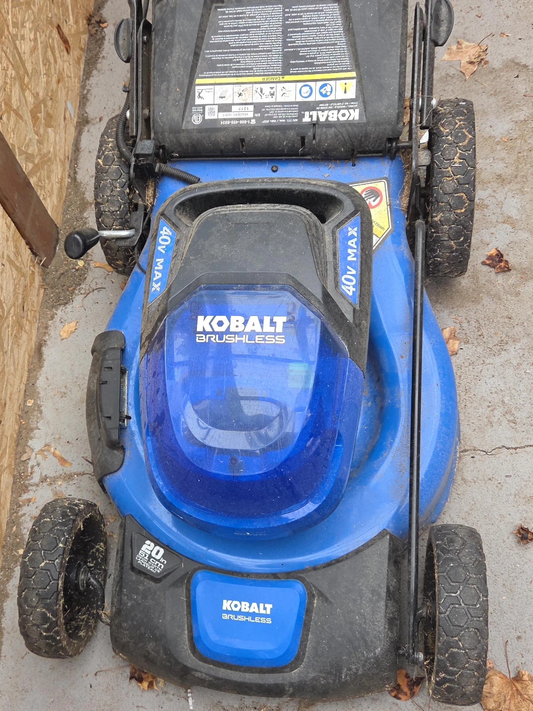Kobalt 40V Max Brushless 20-inch Lawn Mower