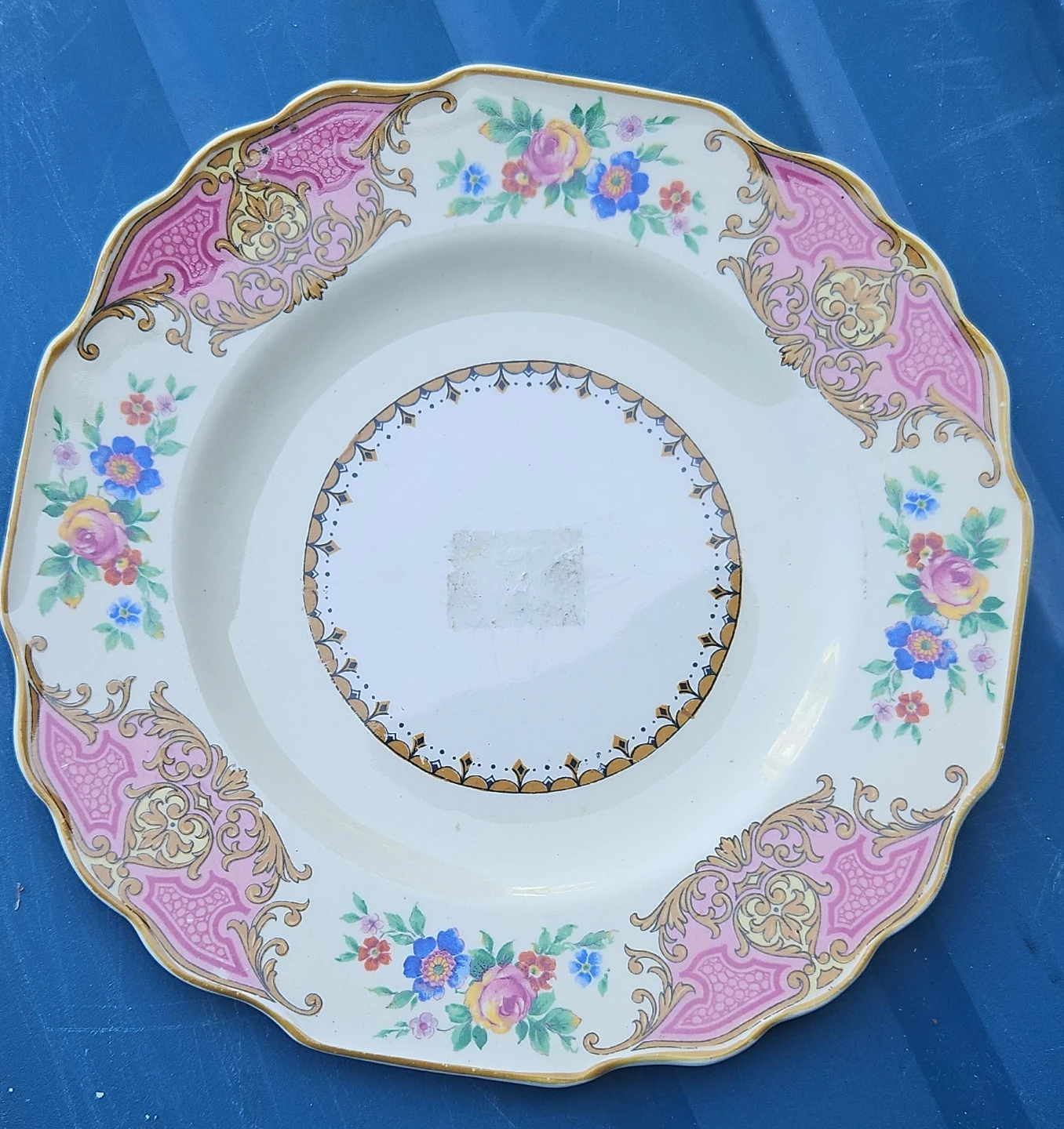 Myott Staffordshire England Floral Plate