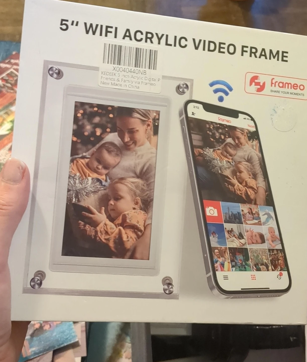 KEDEEK 5 inch WiFi Acrylic Digital Video Frame