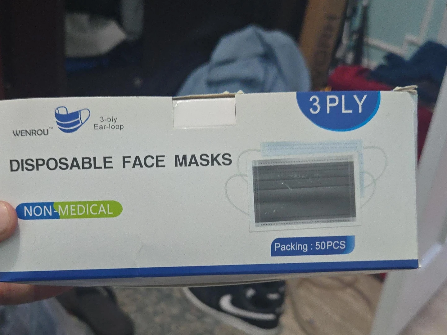 Wenrou Disposable Face Masks - 3 Ply