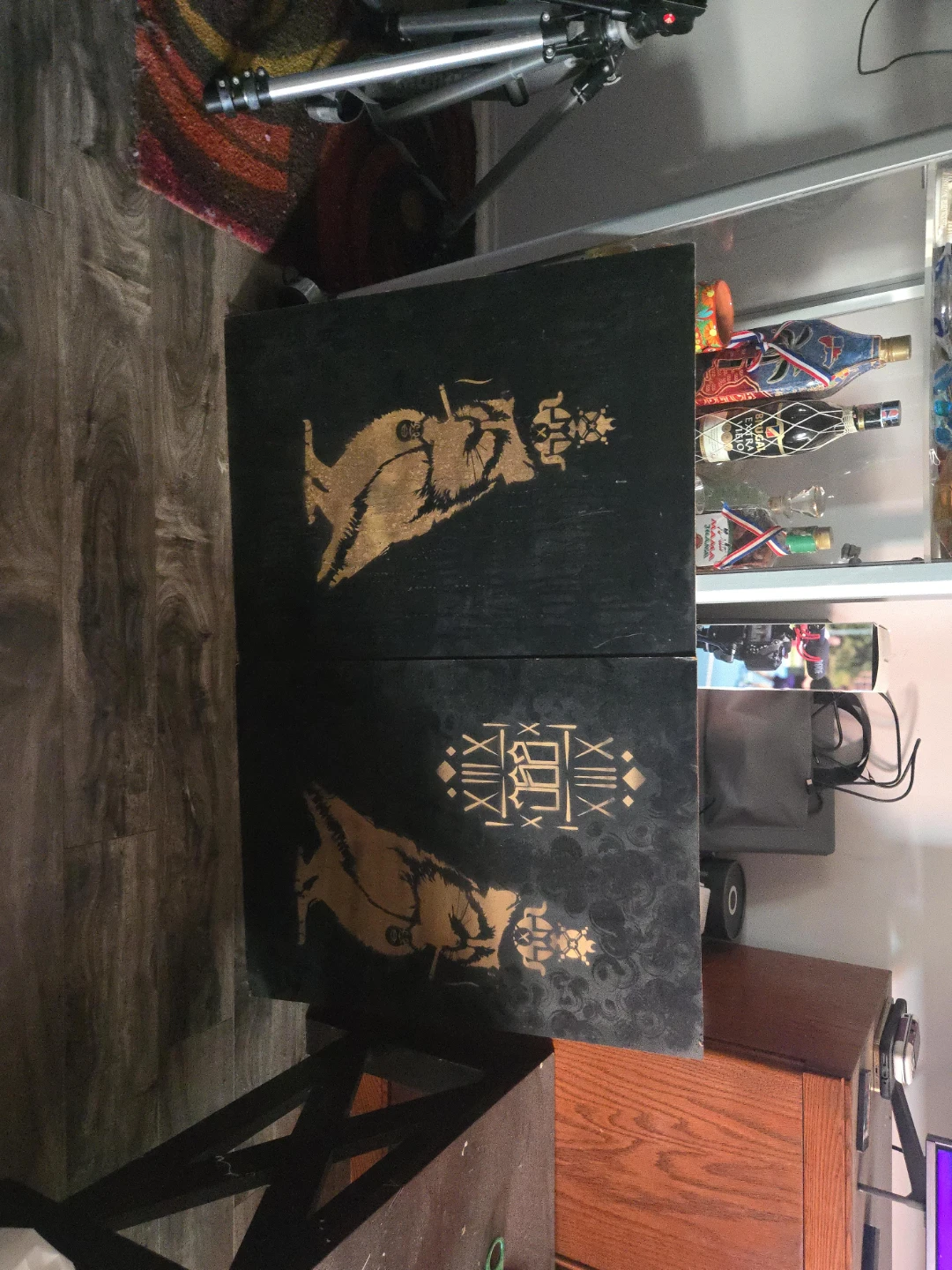Black and Gold Decorative Wall Art Panels