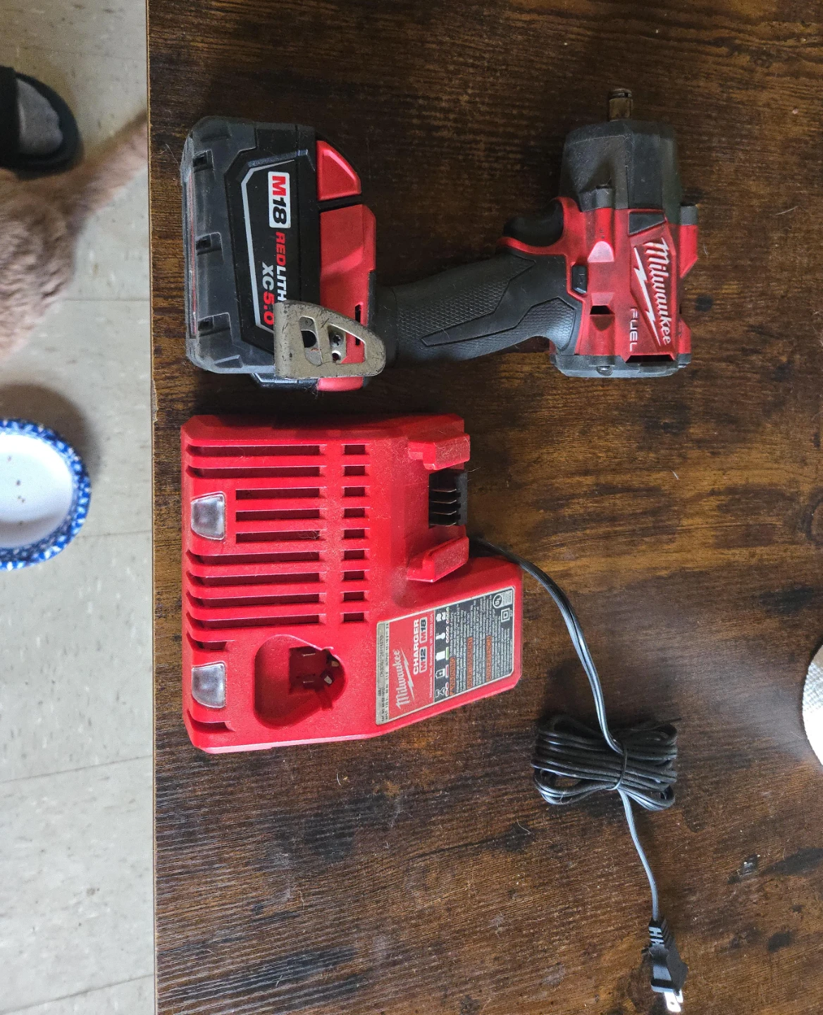 Milwaukee M18 FUEL Impact Wrench with Charger
