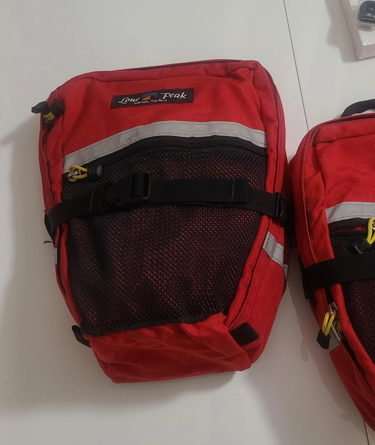 Lone Peak Red Bike Panniers