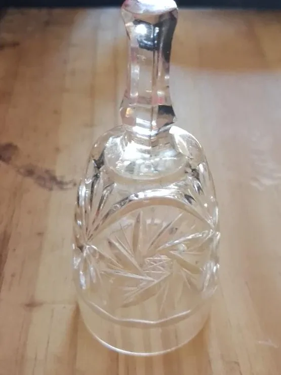 Vintage Clear Crystal Decorative Bell