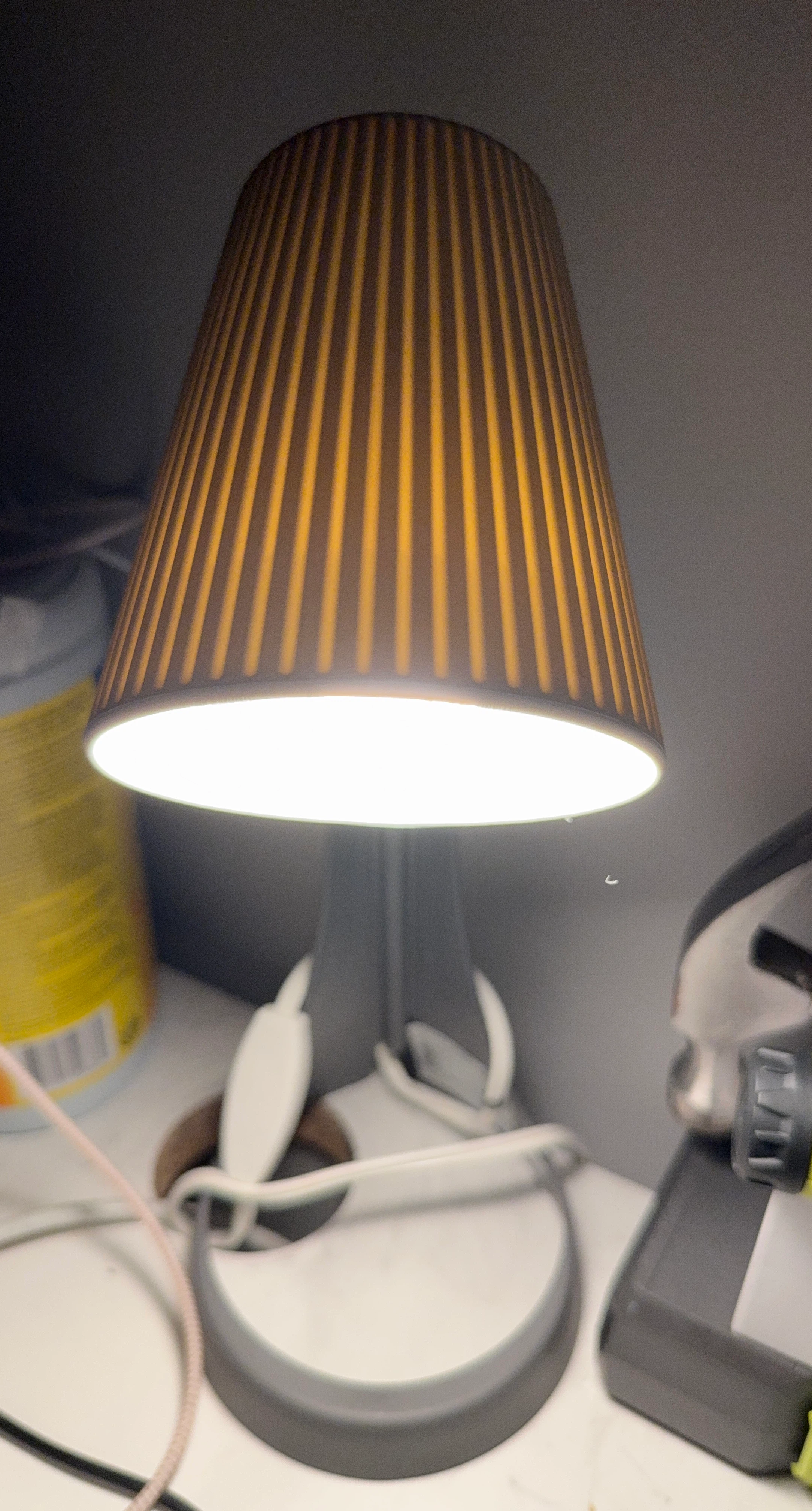 Table Lamp with Pleated Shade