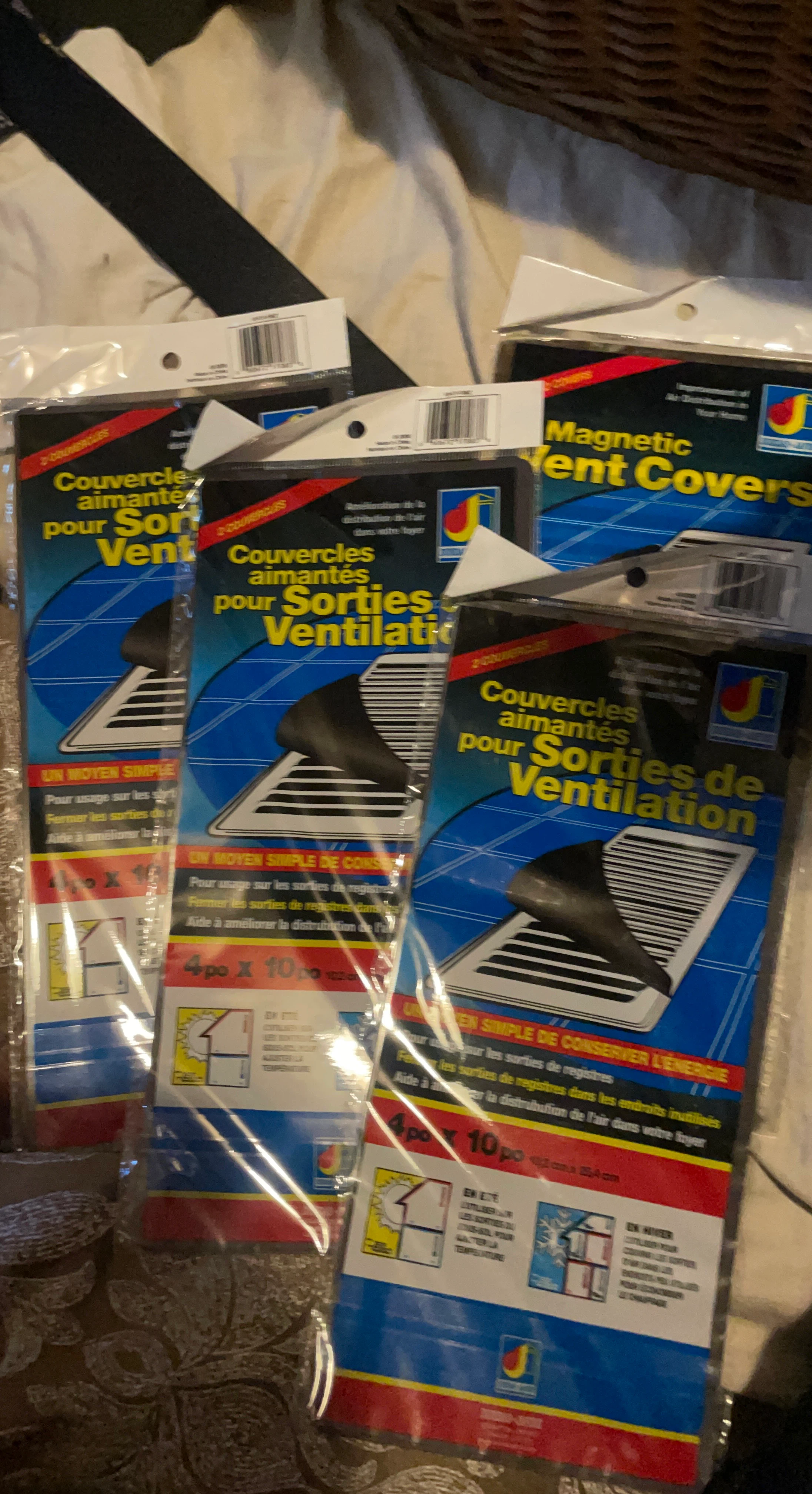 Magnetic Vent Covers - 4" x 10" (4 2Pk)