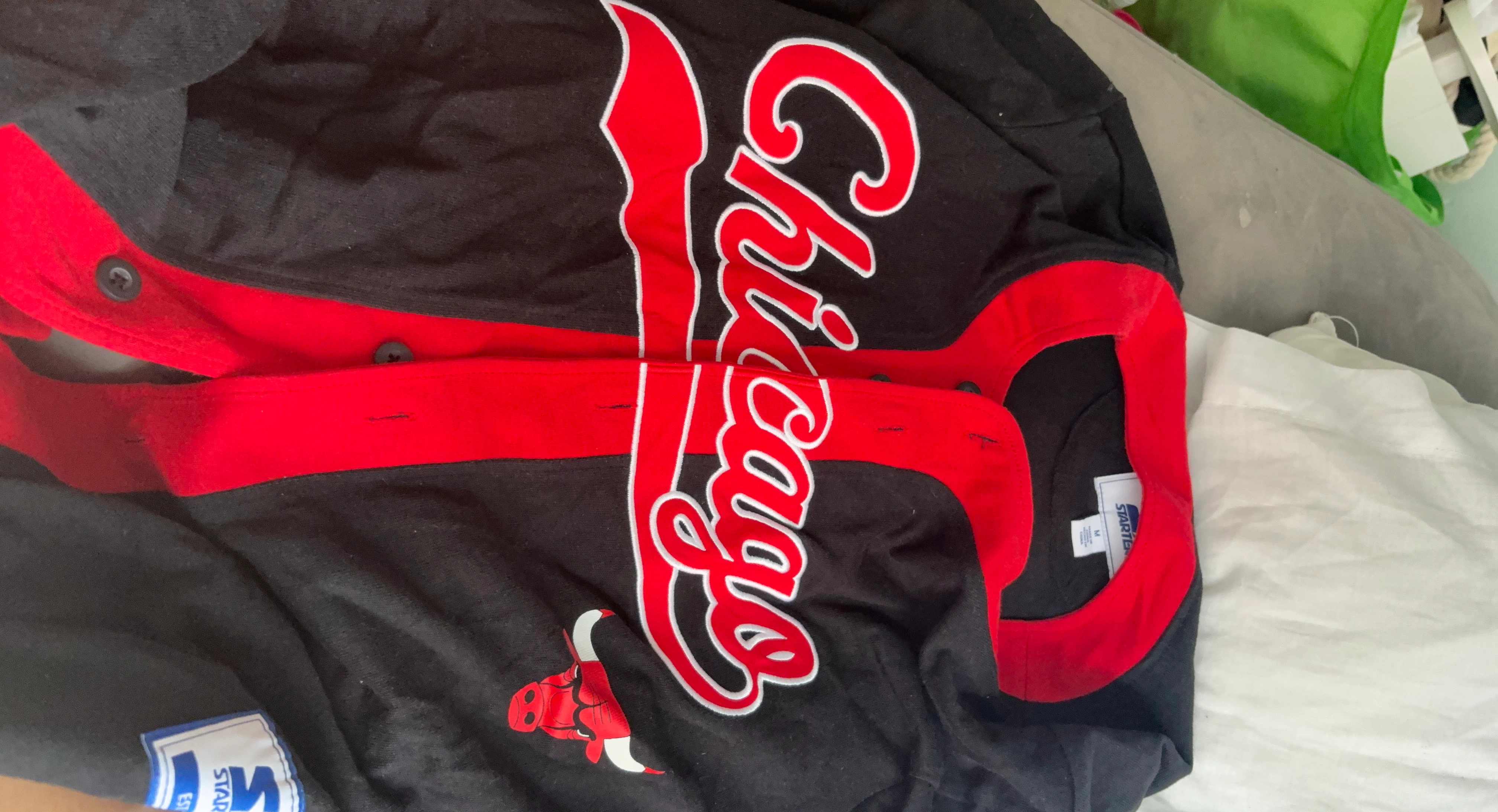 Starter Chicago Bulls Baseball Jersey