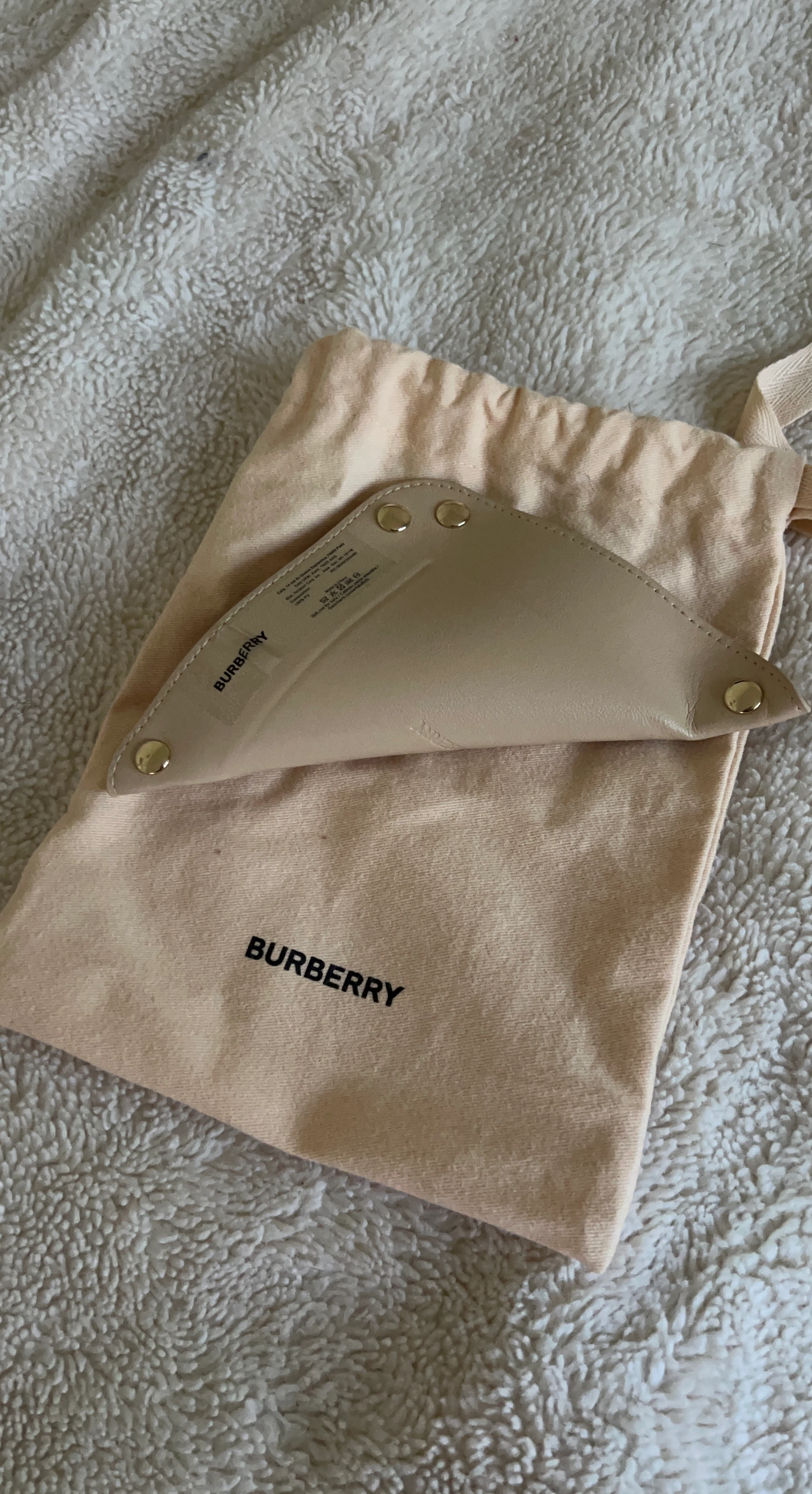 Burberry Leather Catch-All Tray with Dust Bag