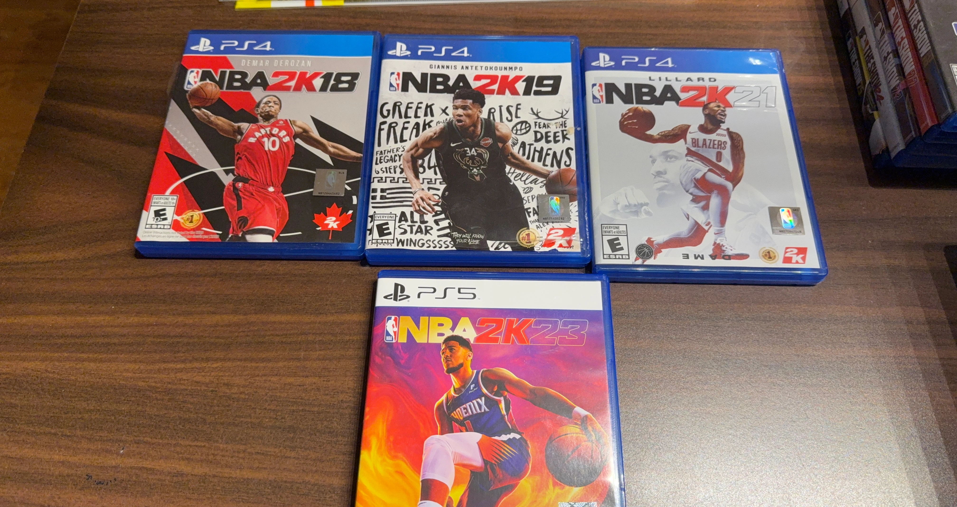 NBA 2K18, 2K19, 2K21, and 2K23 PS4/PS5 Video Games