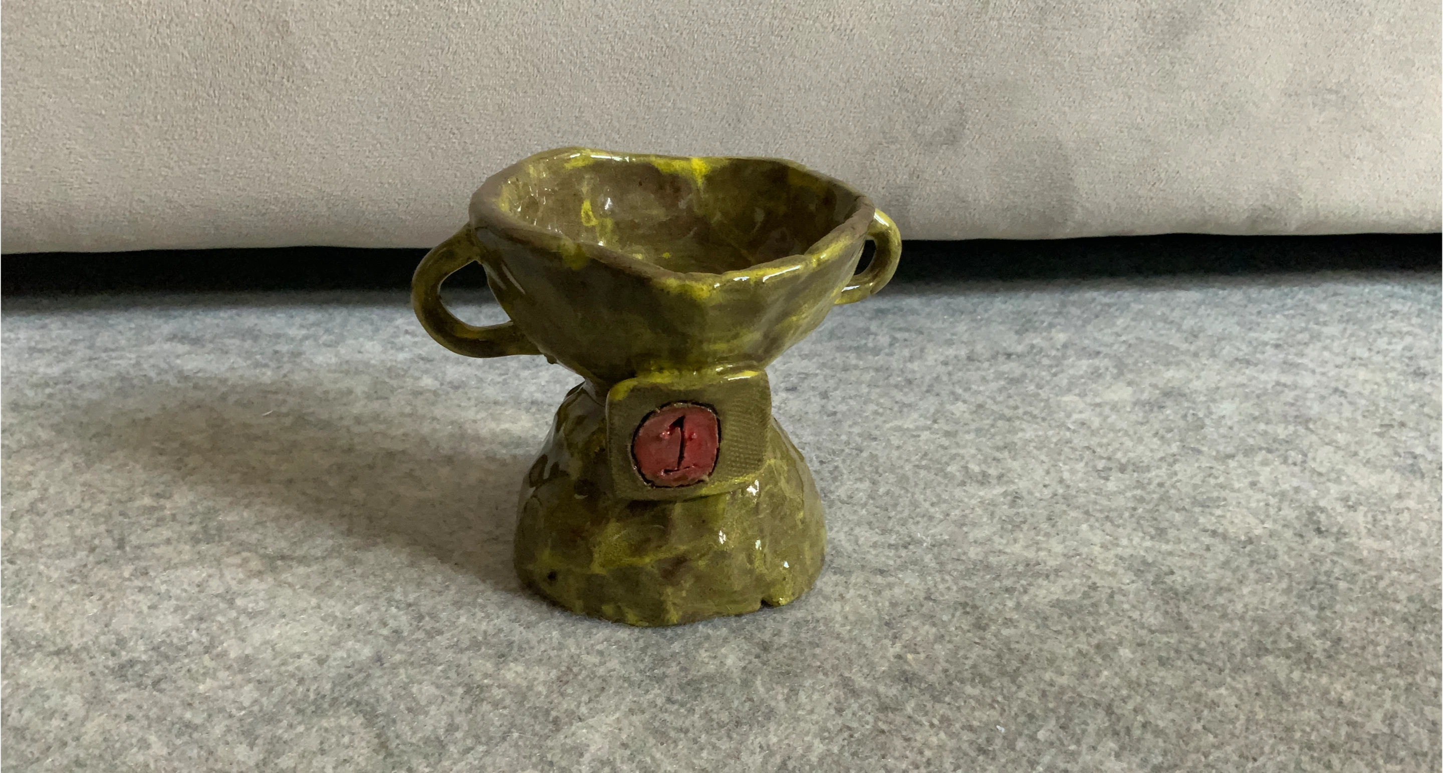 Handmade Clay Trophy