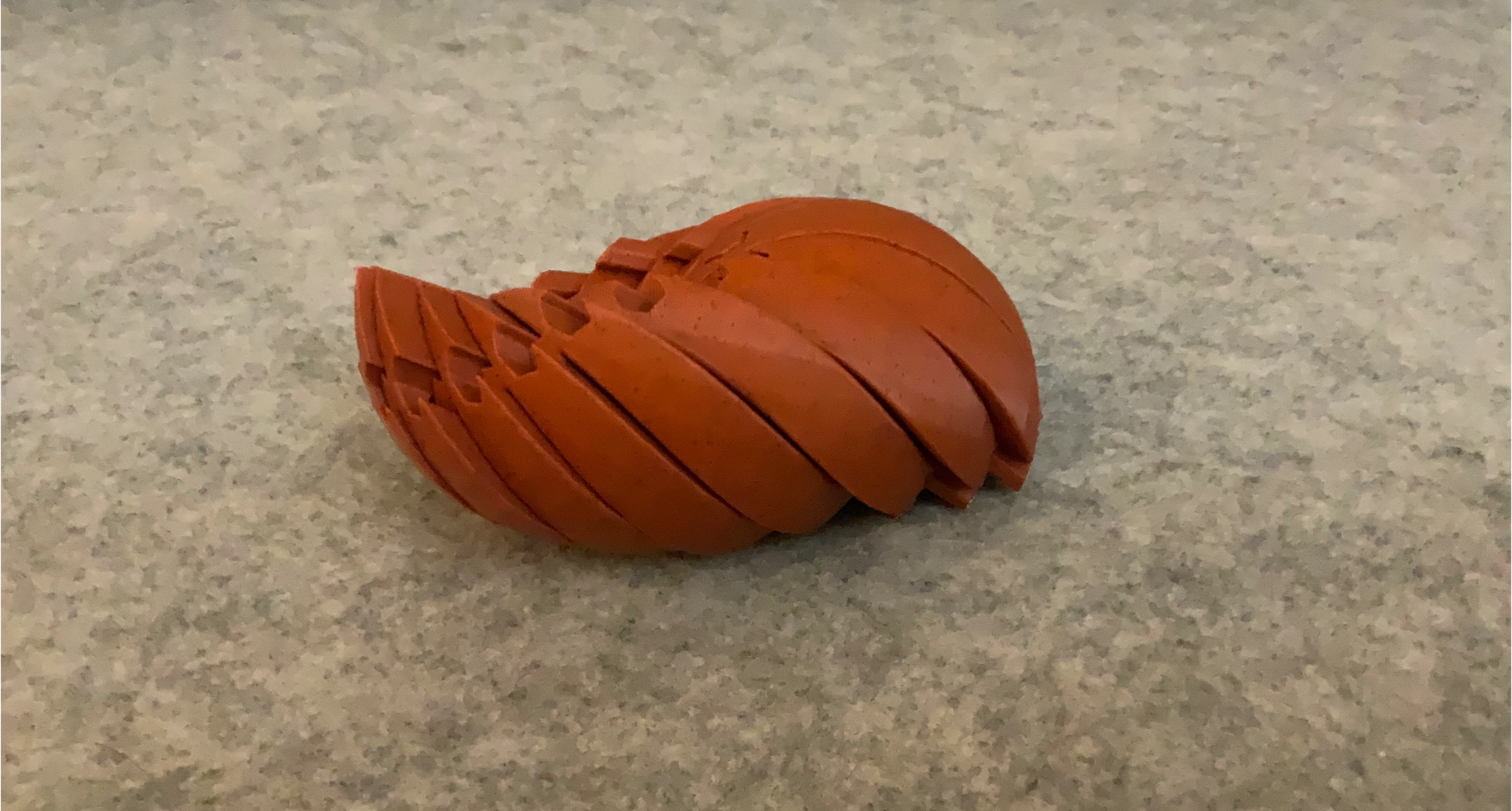 Orange fidget toy