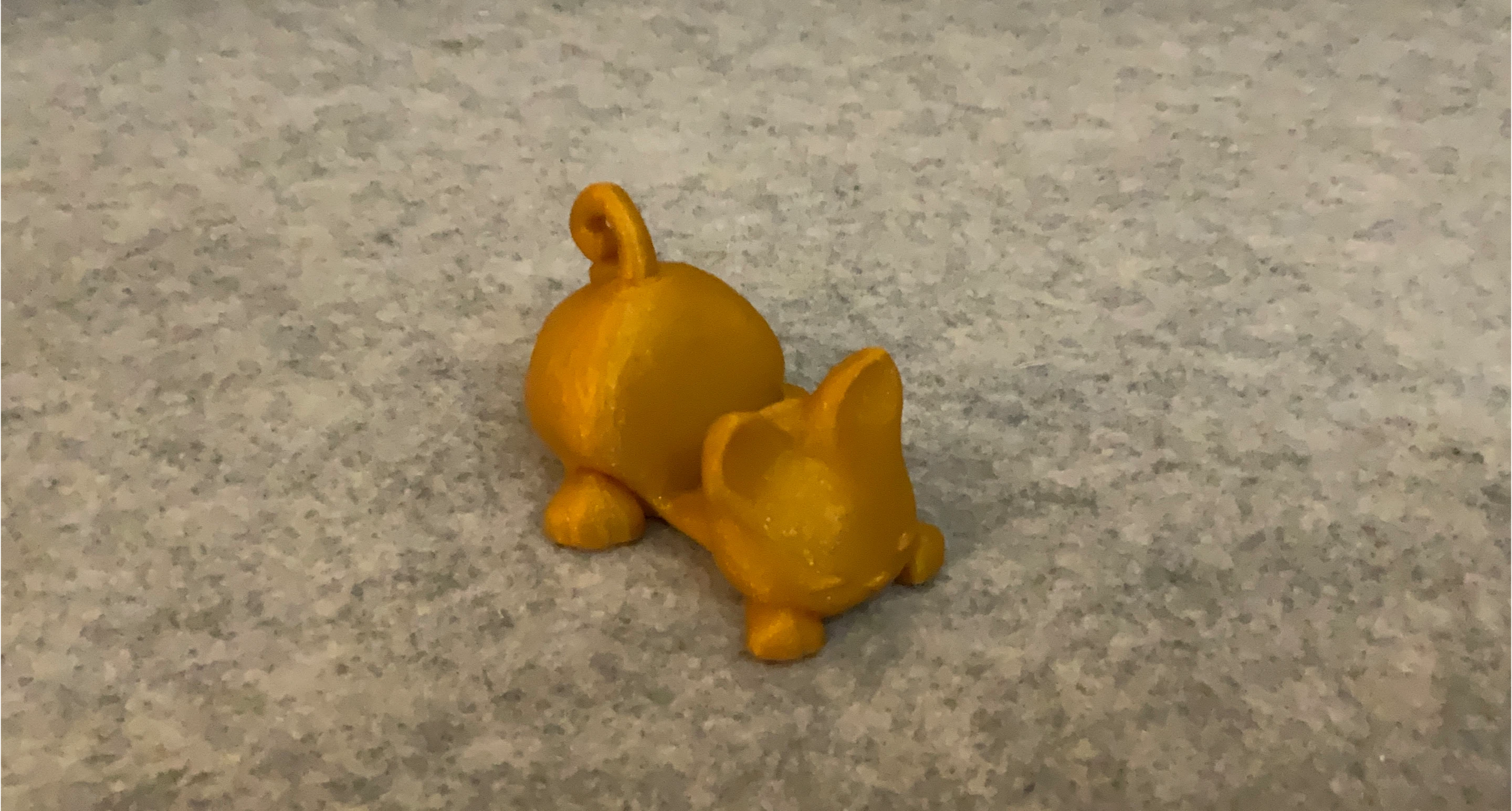 Gold Cat phone holder
