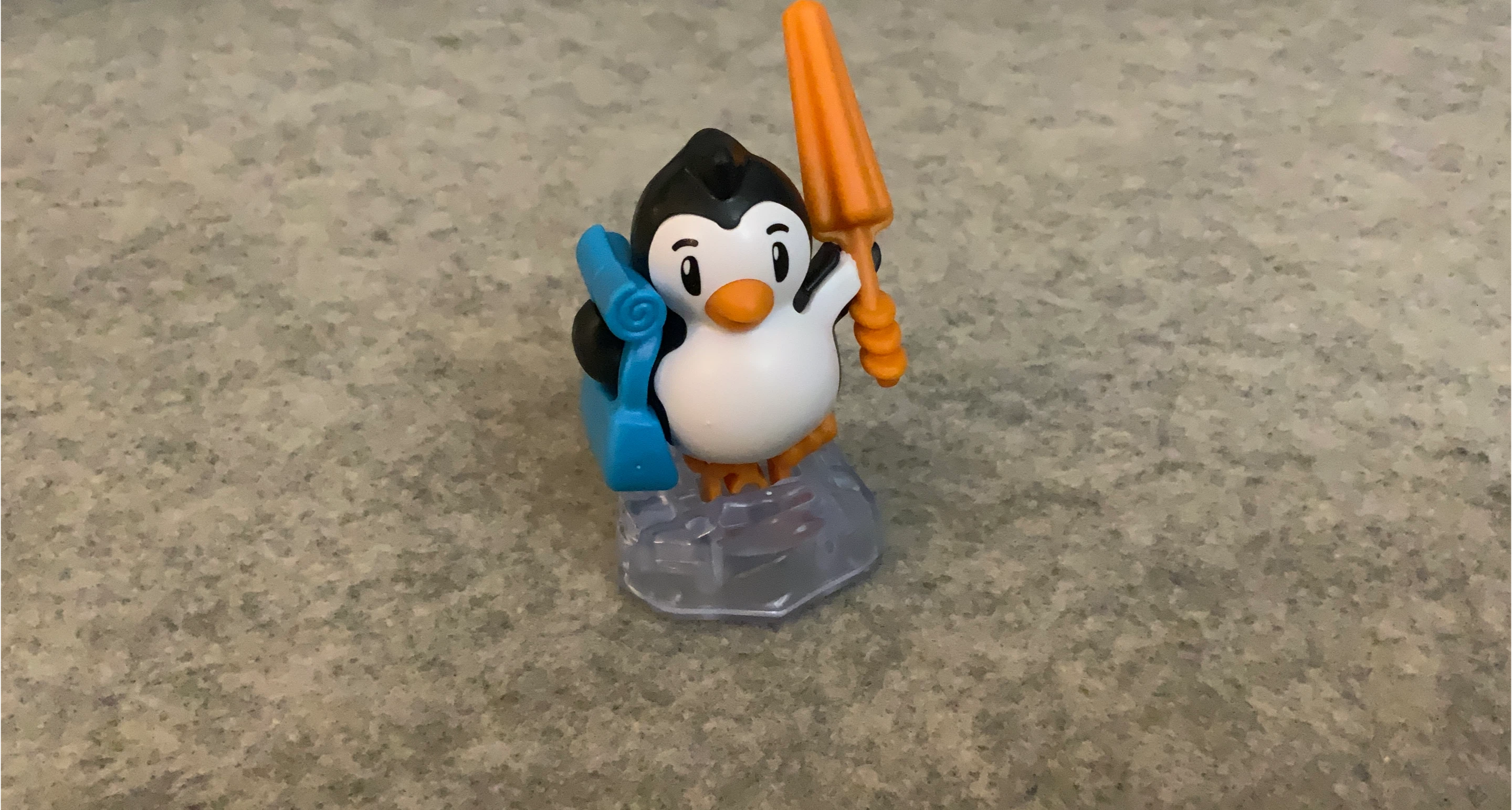 Penguin Toy with Umbrella and bag and mat