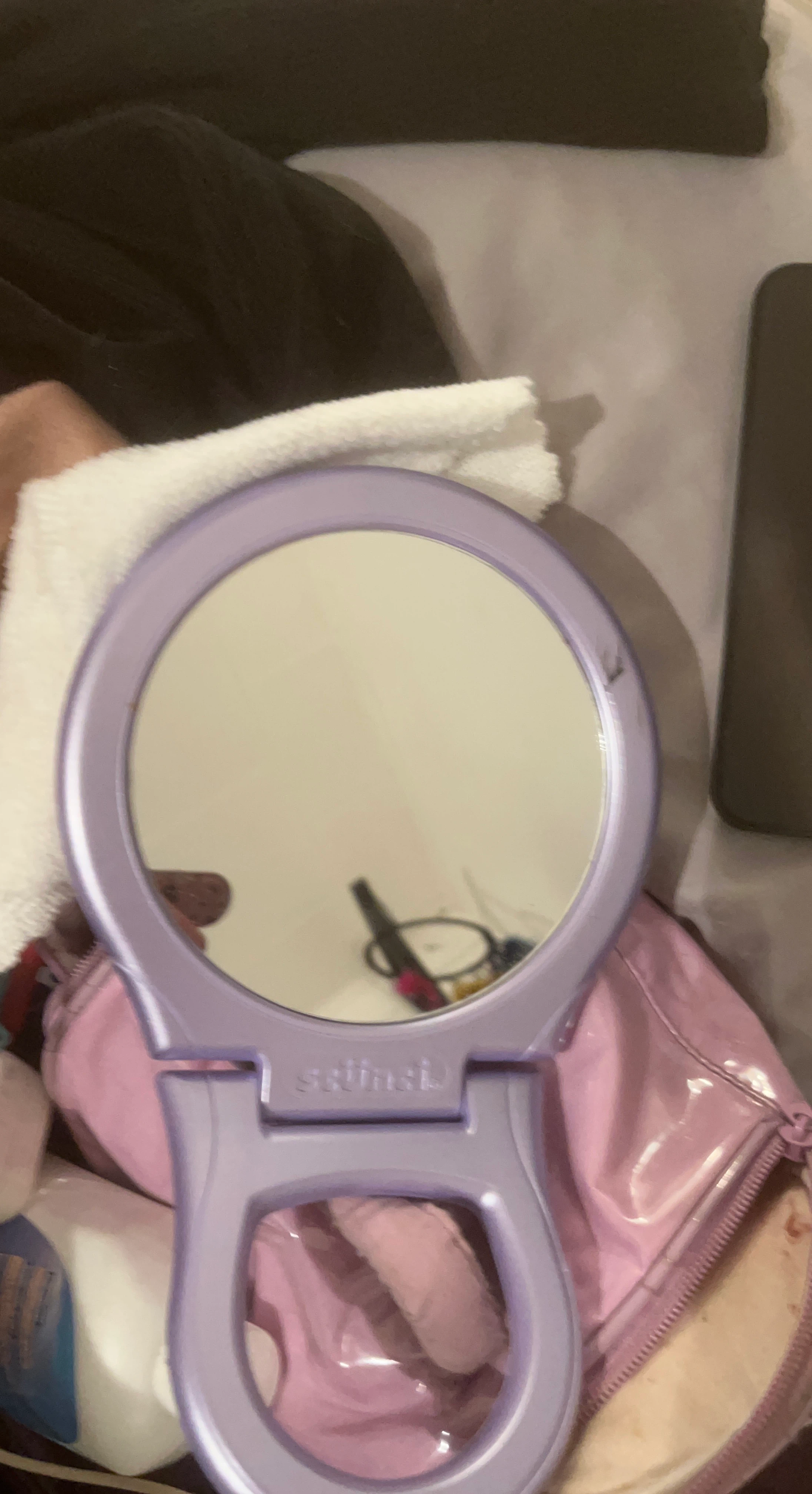 Purple Handheld Mirror