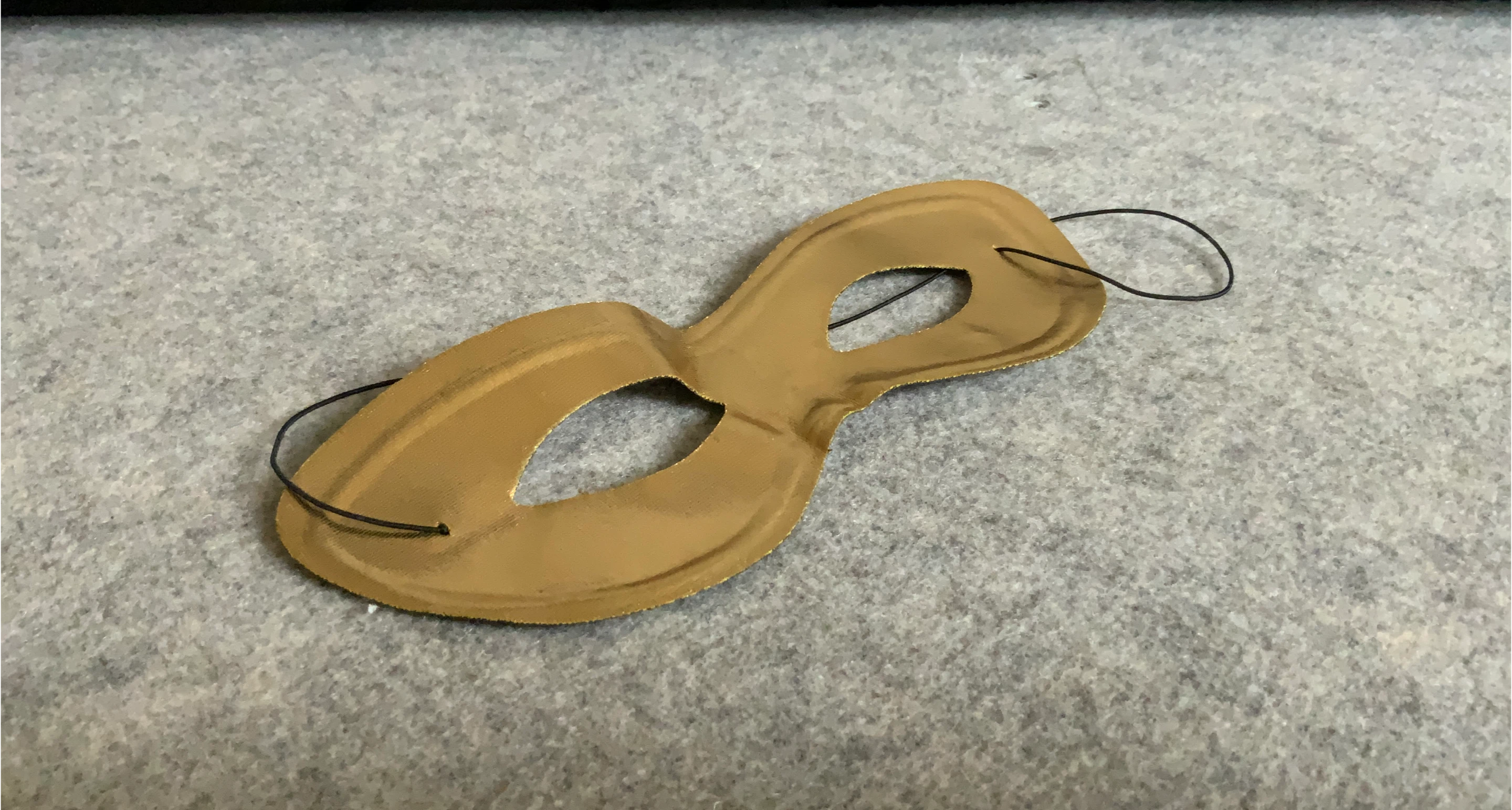 Golden toy mask