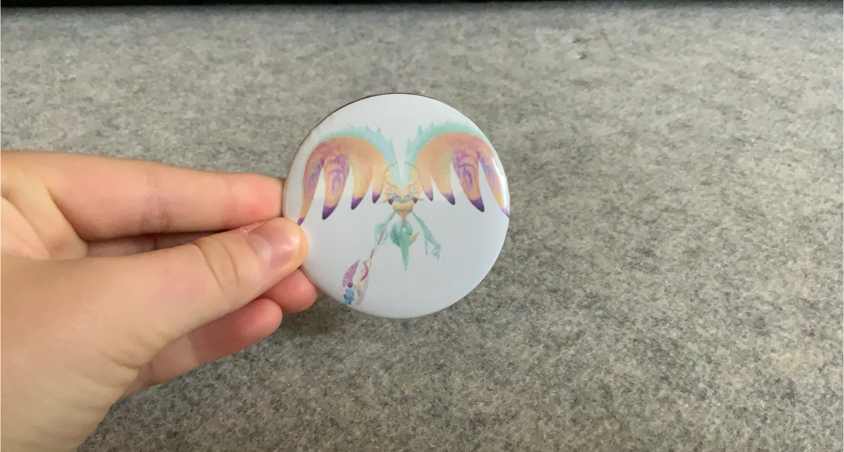 The mega elflis pin (Hand made pin)