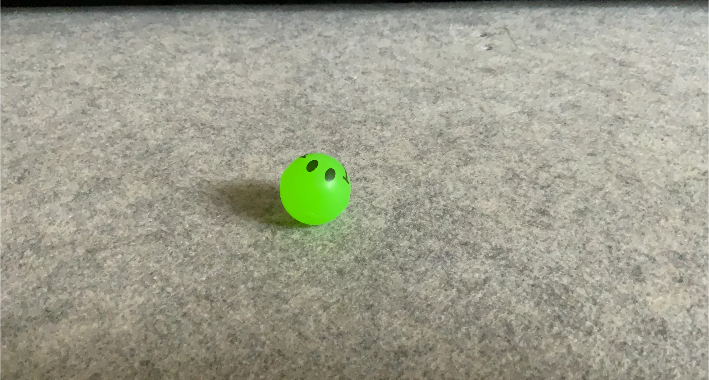 Lime Green Smiley Face Ball