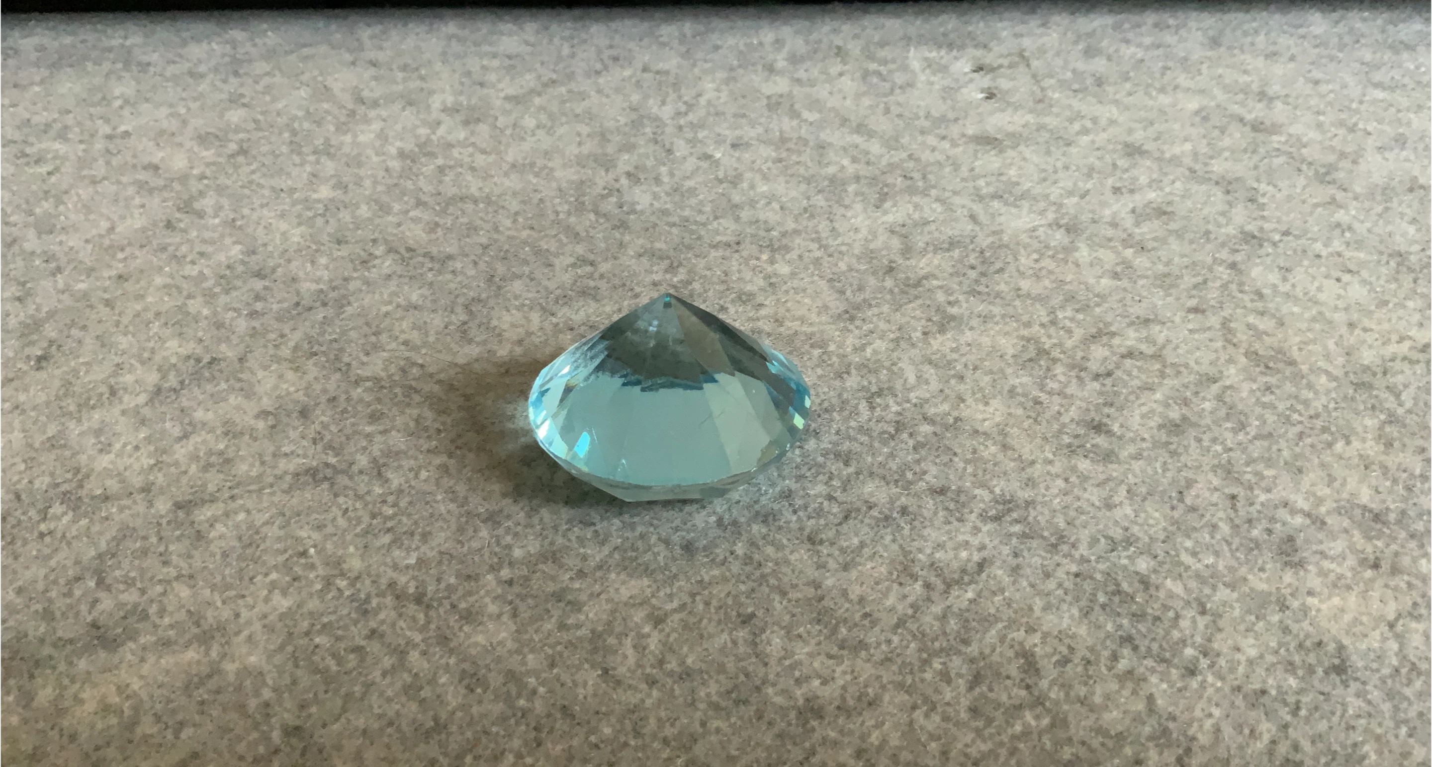 Blue Glass Teardrop Accent Piece
