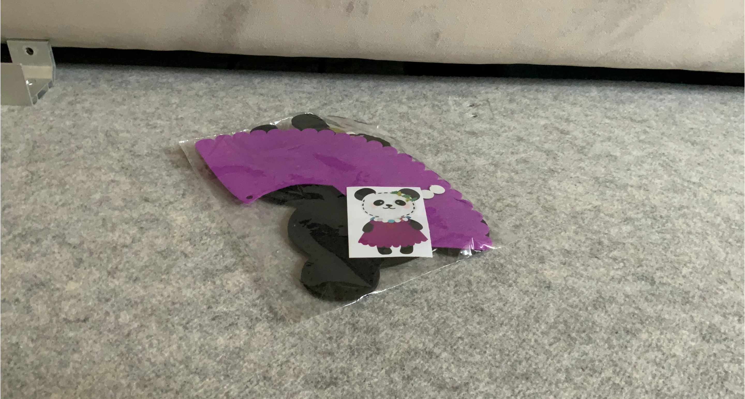 DIY mini panda with dress