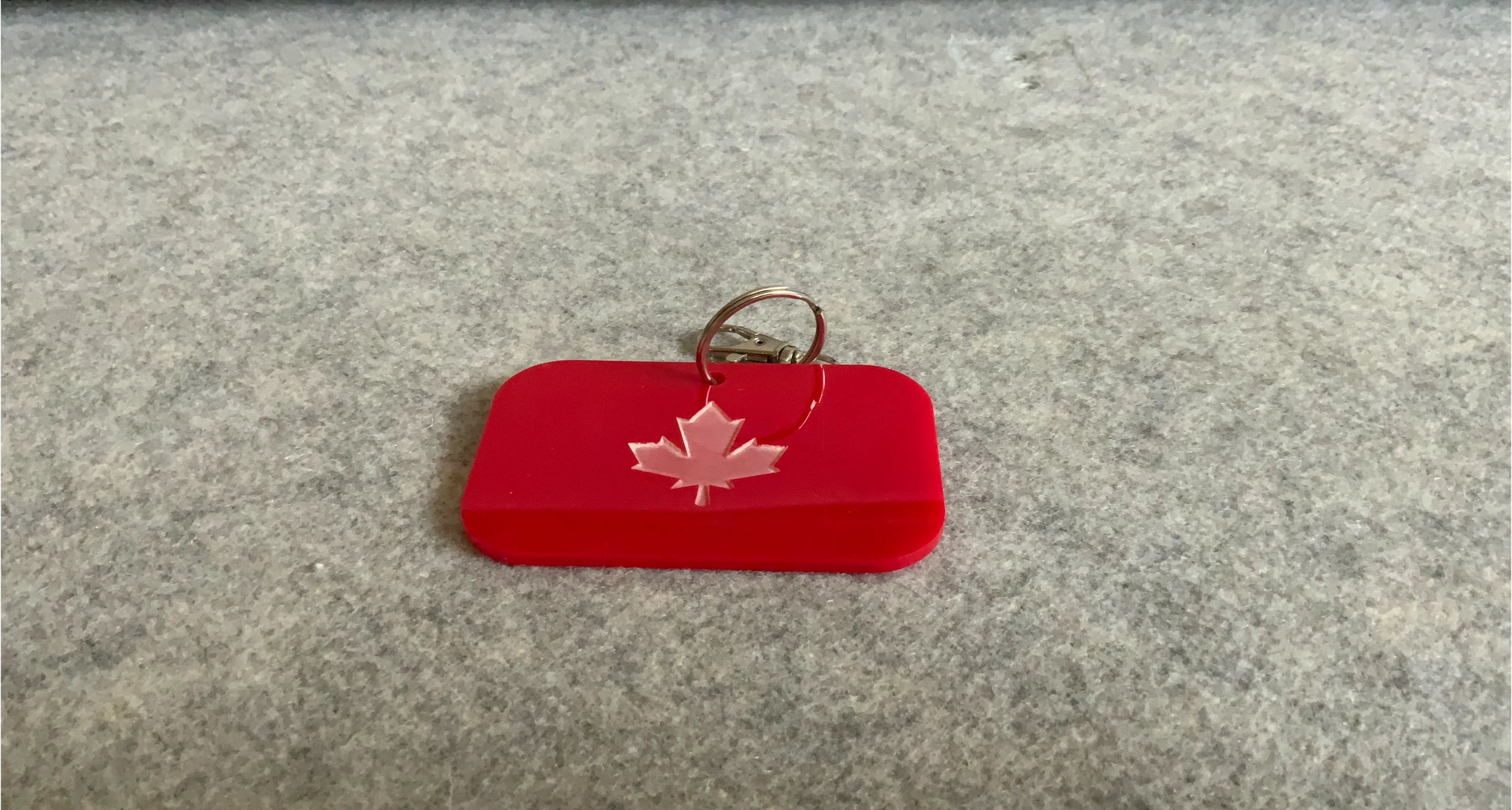 Canadian Maple Leaf Keychain