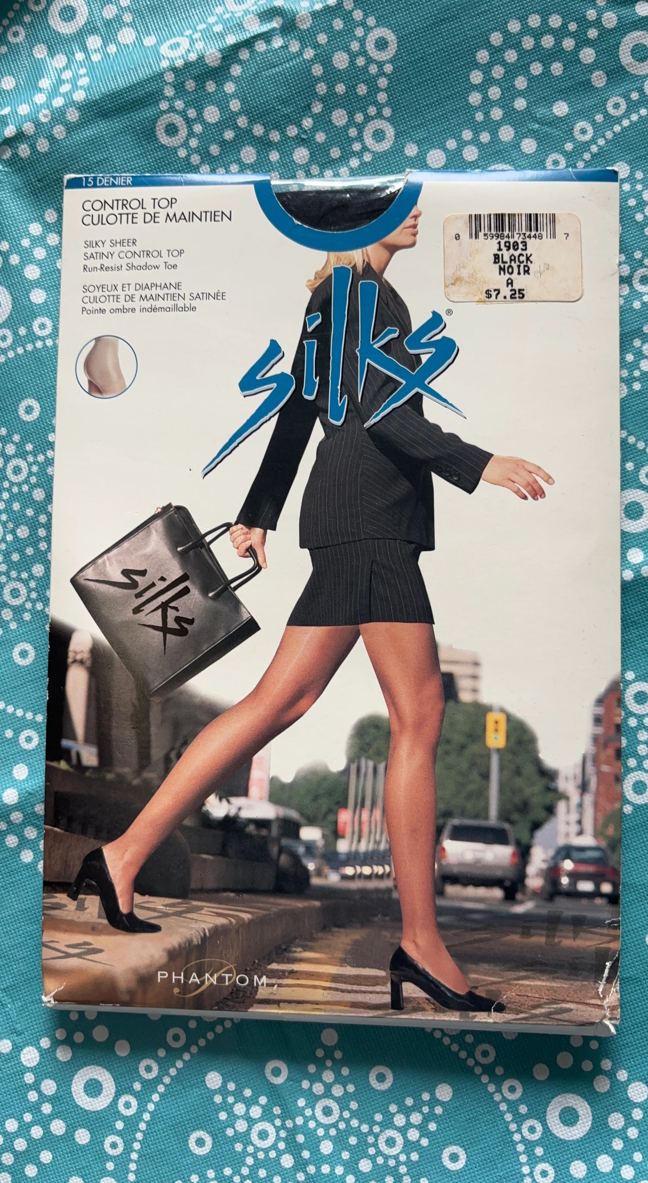 Silks Control Top Pantyhose Black
