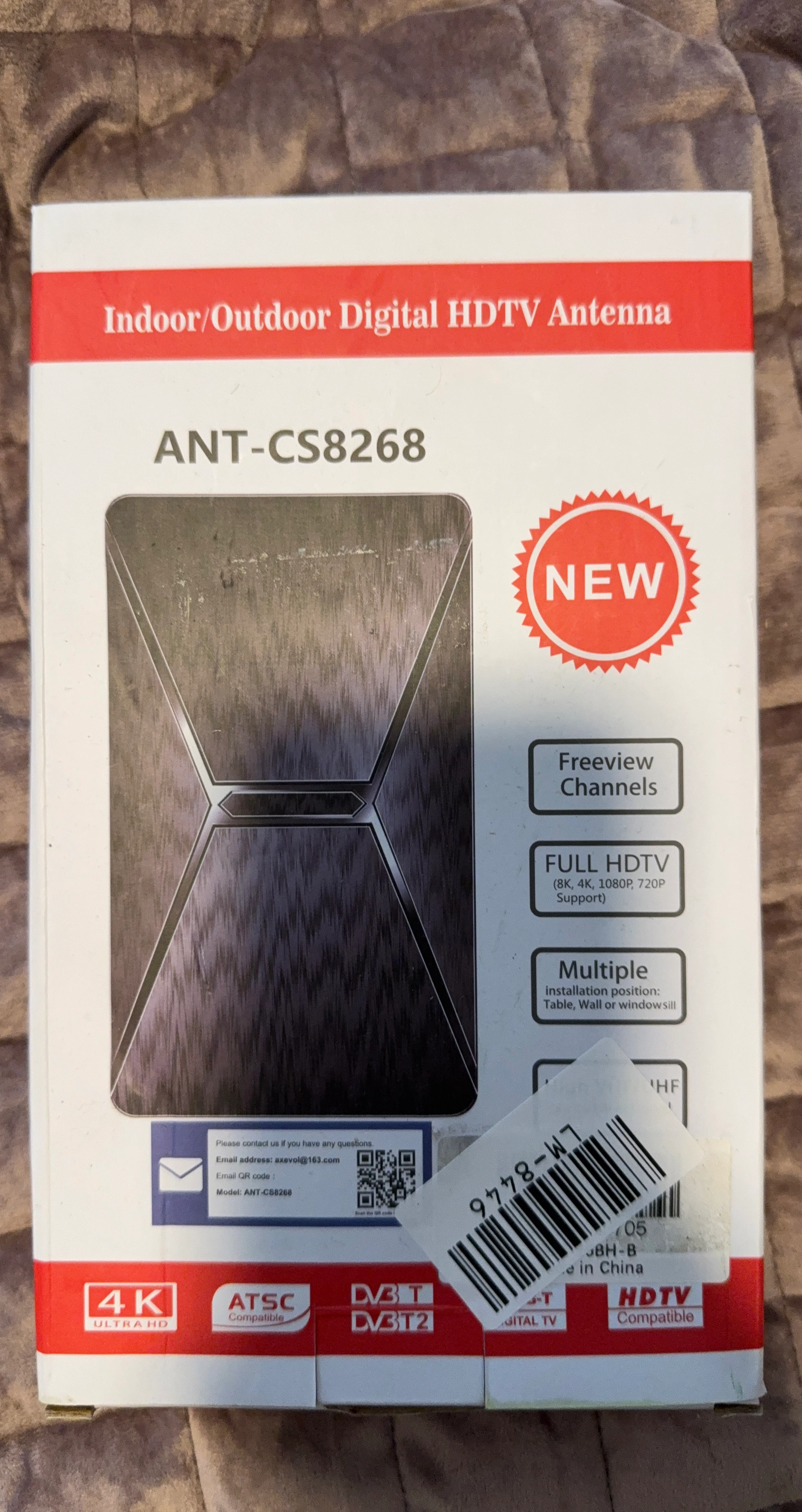 Indoor/Outdoor Digital HDTV Antenna ANT-CS8268